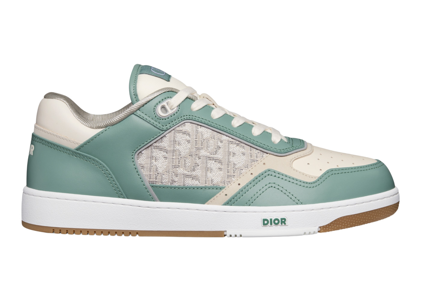 Dior B27 Low Turquoise Cream Dior Oblique Cream Jacquard - vstockx