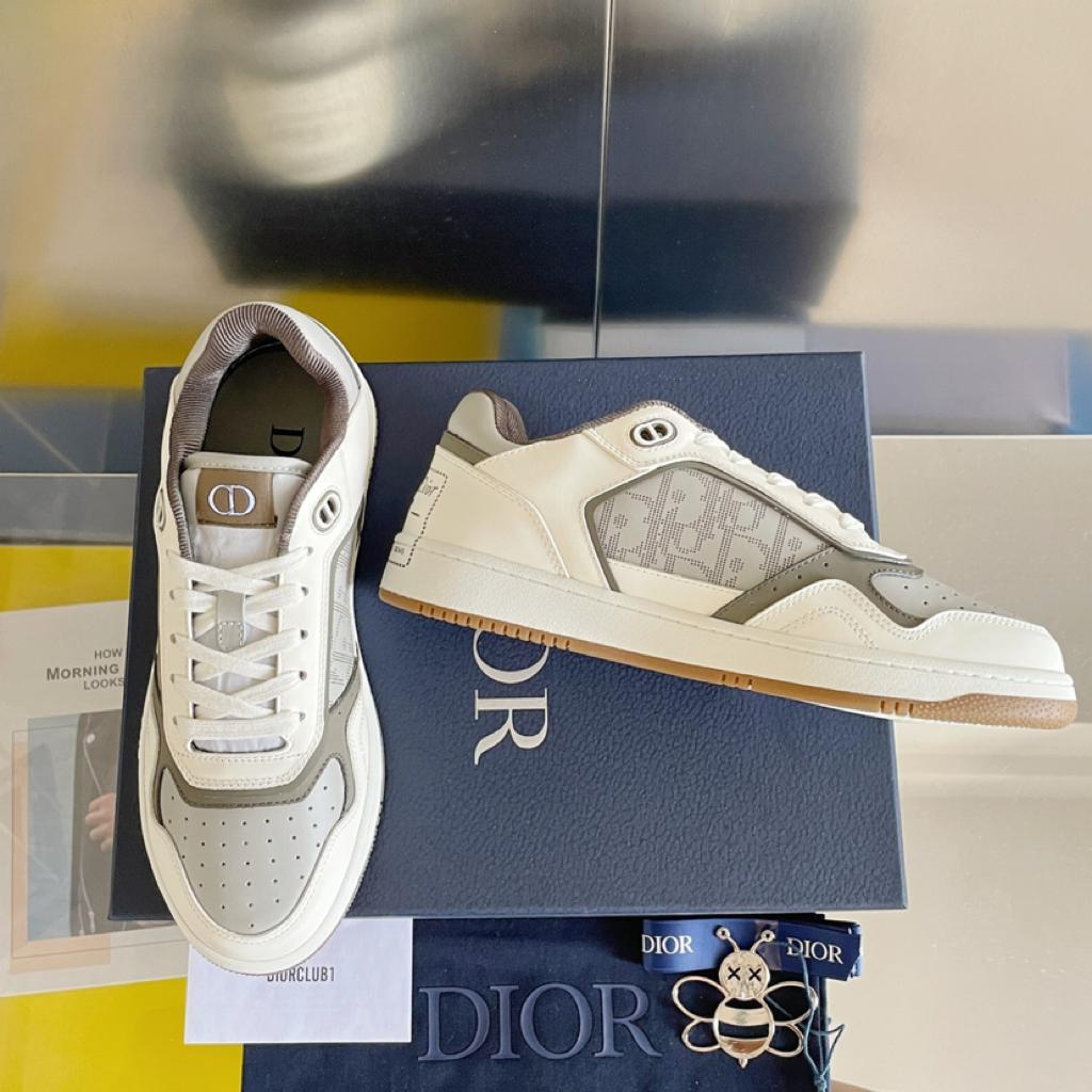 Dior B27 Low by Birkenstock Cream Greige Greige Dior Oblique - vstockx