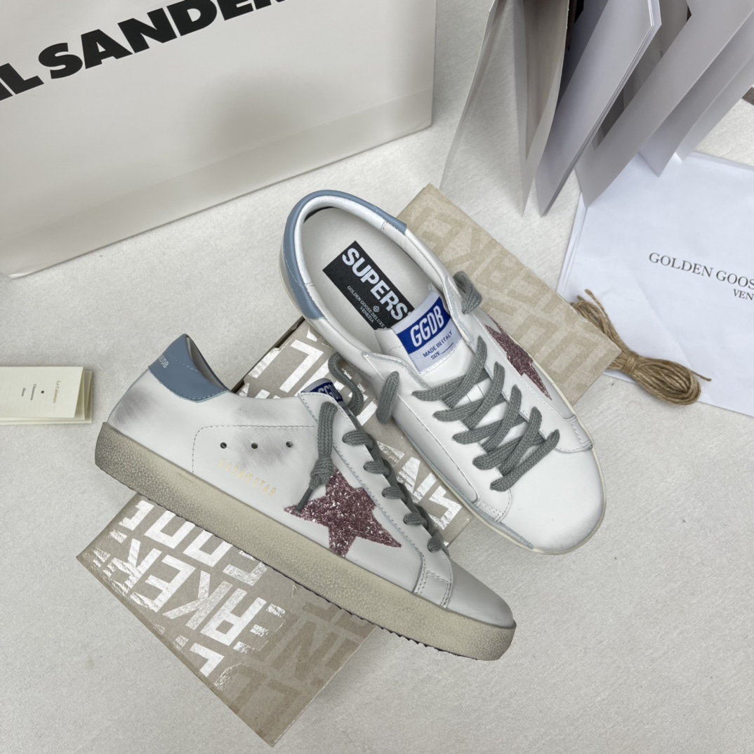 Golden Goose Superstar distressed-finish sneakers 31 - vstockx