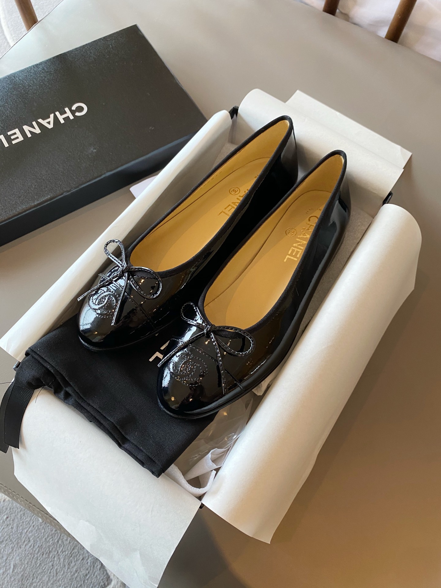 Chanel Ballerinas Fabric & Grosgrain 5 - vstockx