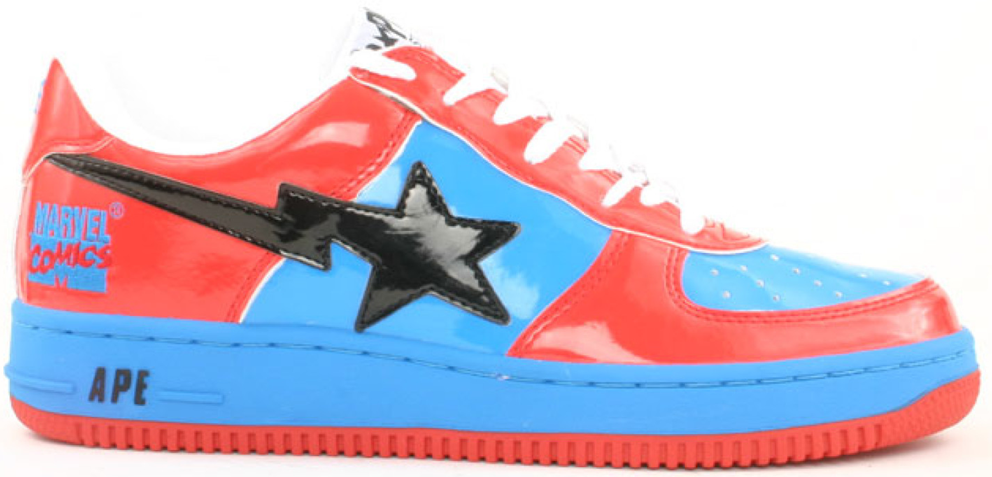 A Bathing Ape Bape Sta Low Marvel Comics Spider Man - vstockx