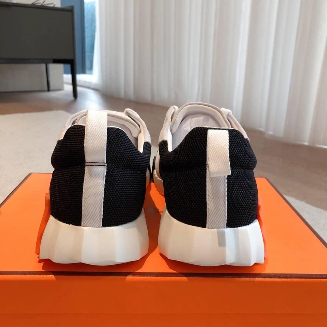 Hermes Bouncing sneaker Black White Orange - vstockx