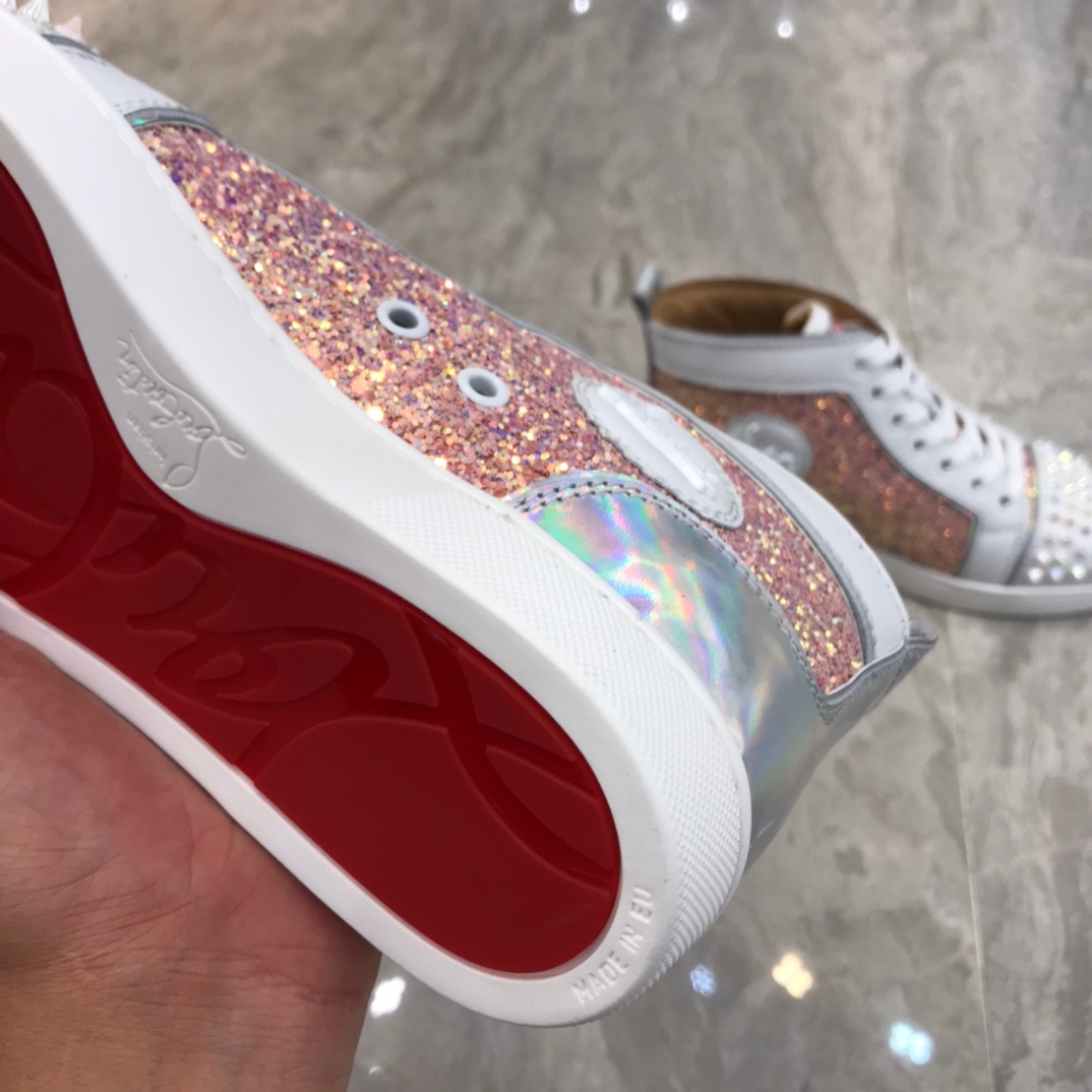 Christian Louboutin Louis Junior Spikes Orlato Flat Sneakers 40 - vstockx