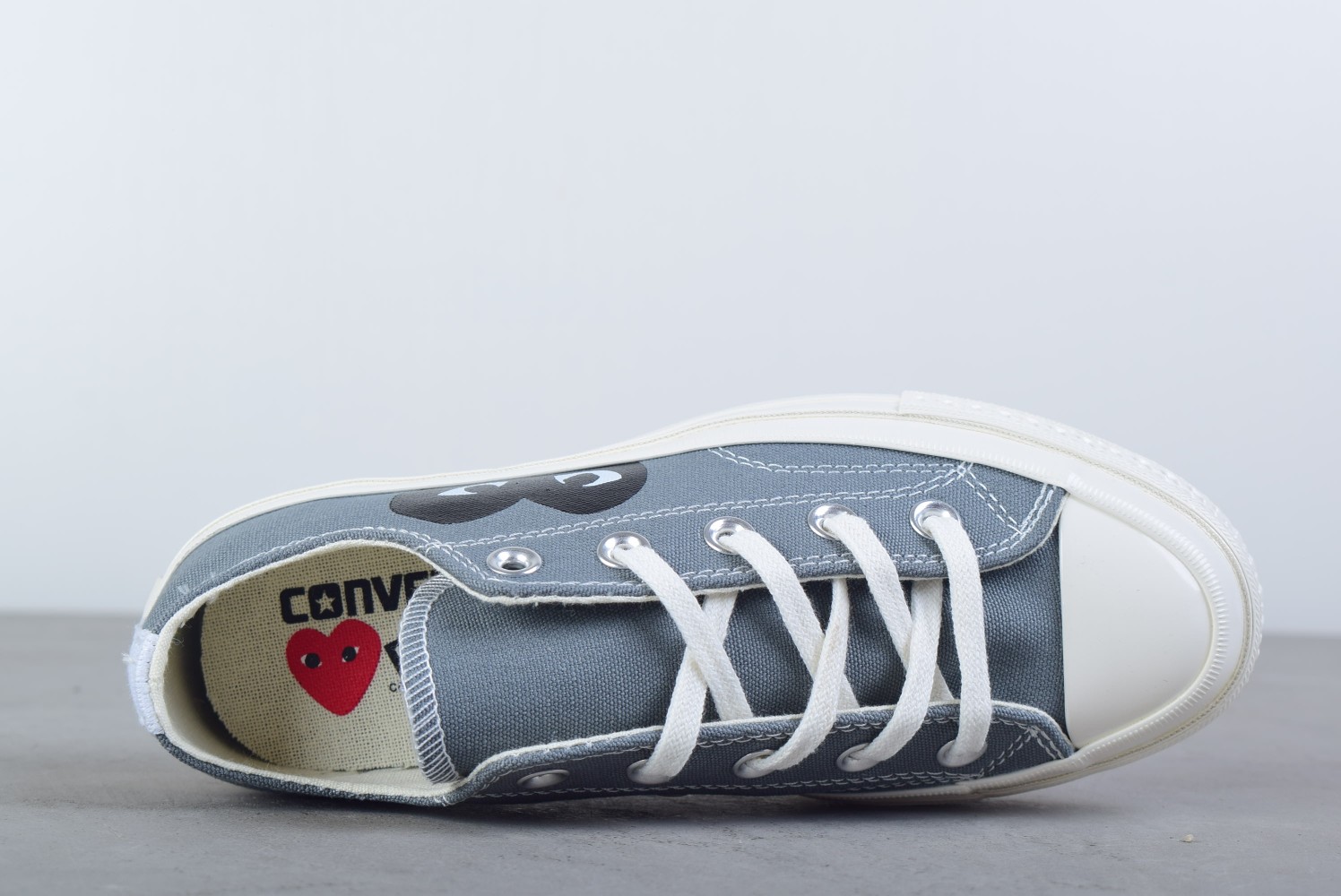 Converse Chuck Taylor All-Star 70s Ox Comme des Garcons PLAY Grey - vstockx