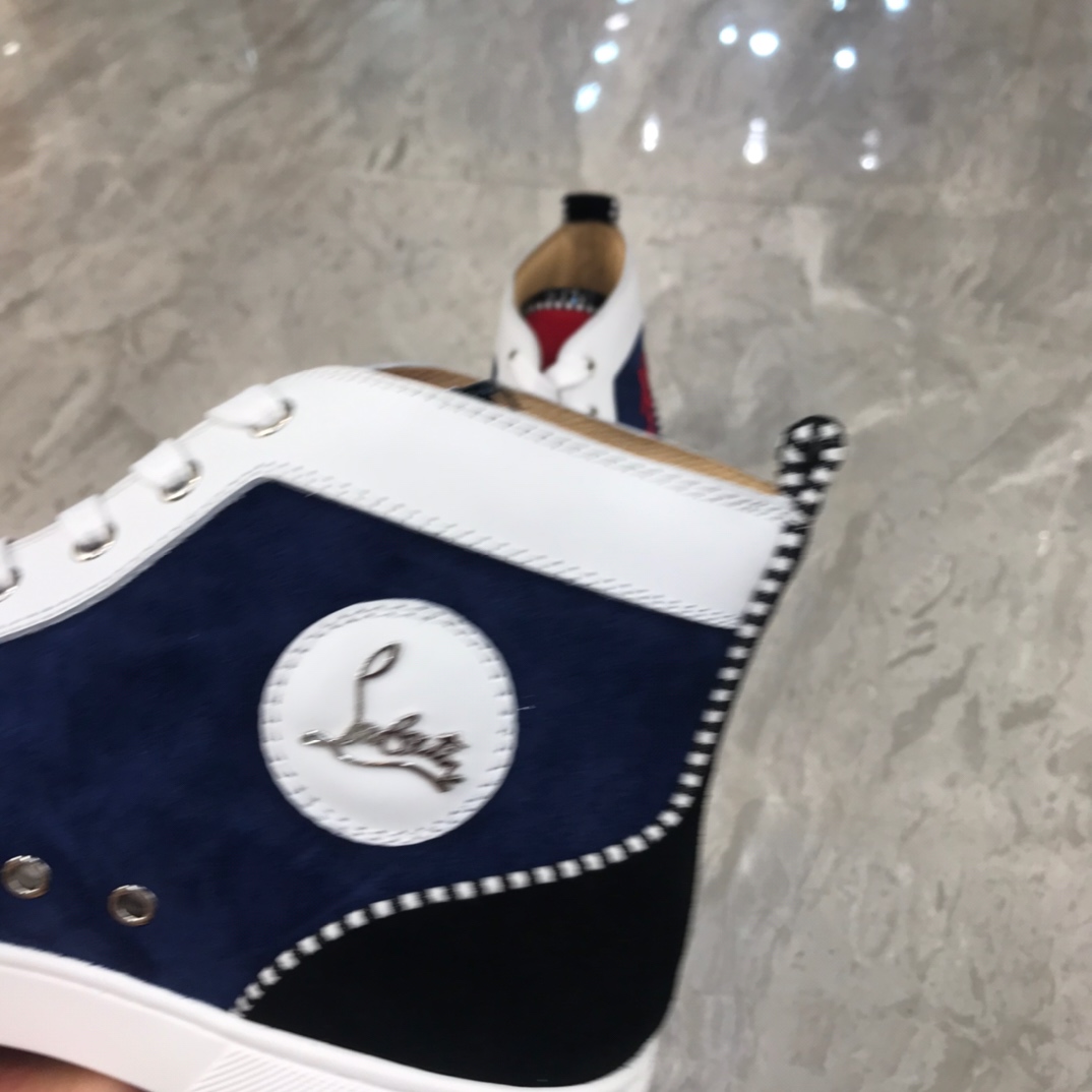 Christian Louboutin Louis Junior Spikes Orlato Flat Sneakers 25 - vstockx