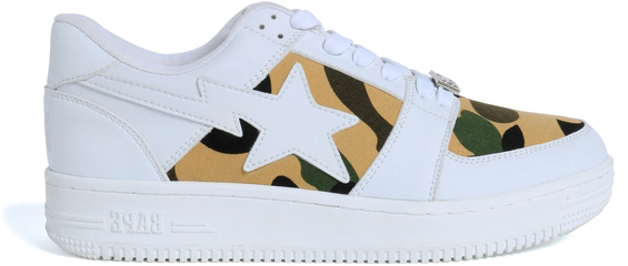 Bape 1st Camo Bape Sta Low White - vstockx