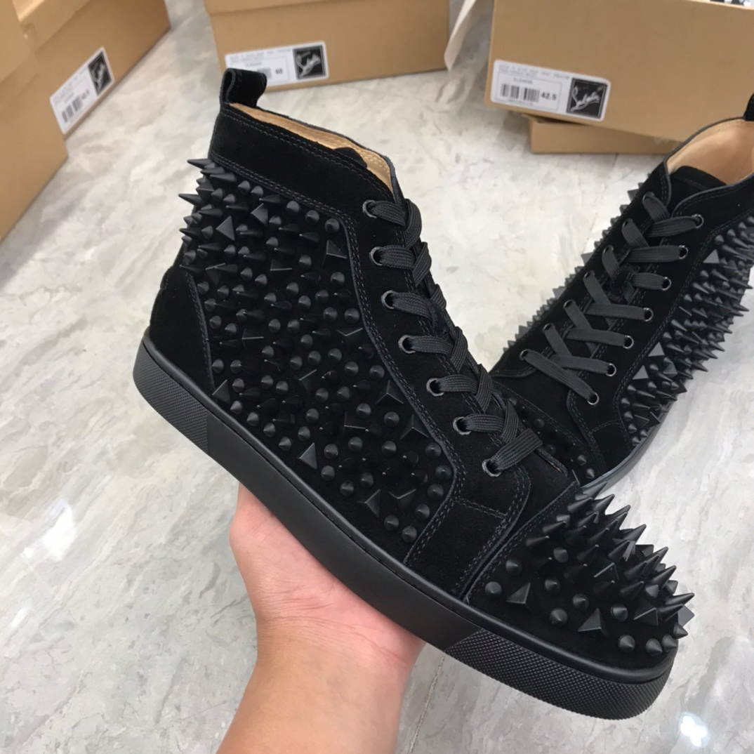 Christian Louboutin Louis Junior Spikes Orlato Flat Sneakers 44 - vstockx