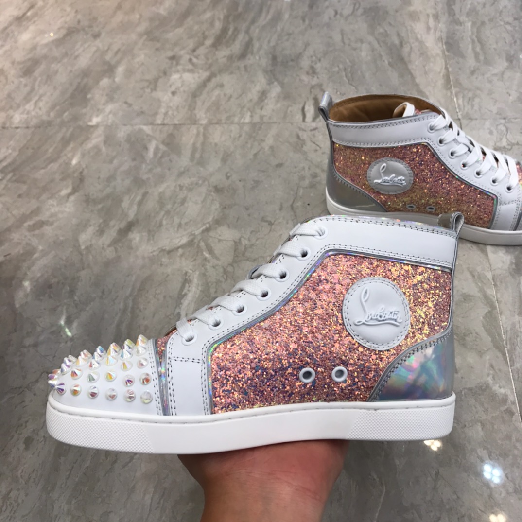Christian Louboutin Louis Junior Spikes Orlato Flat Sneakers 40 - vstockx
