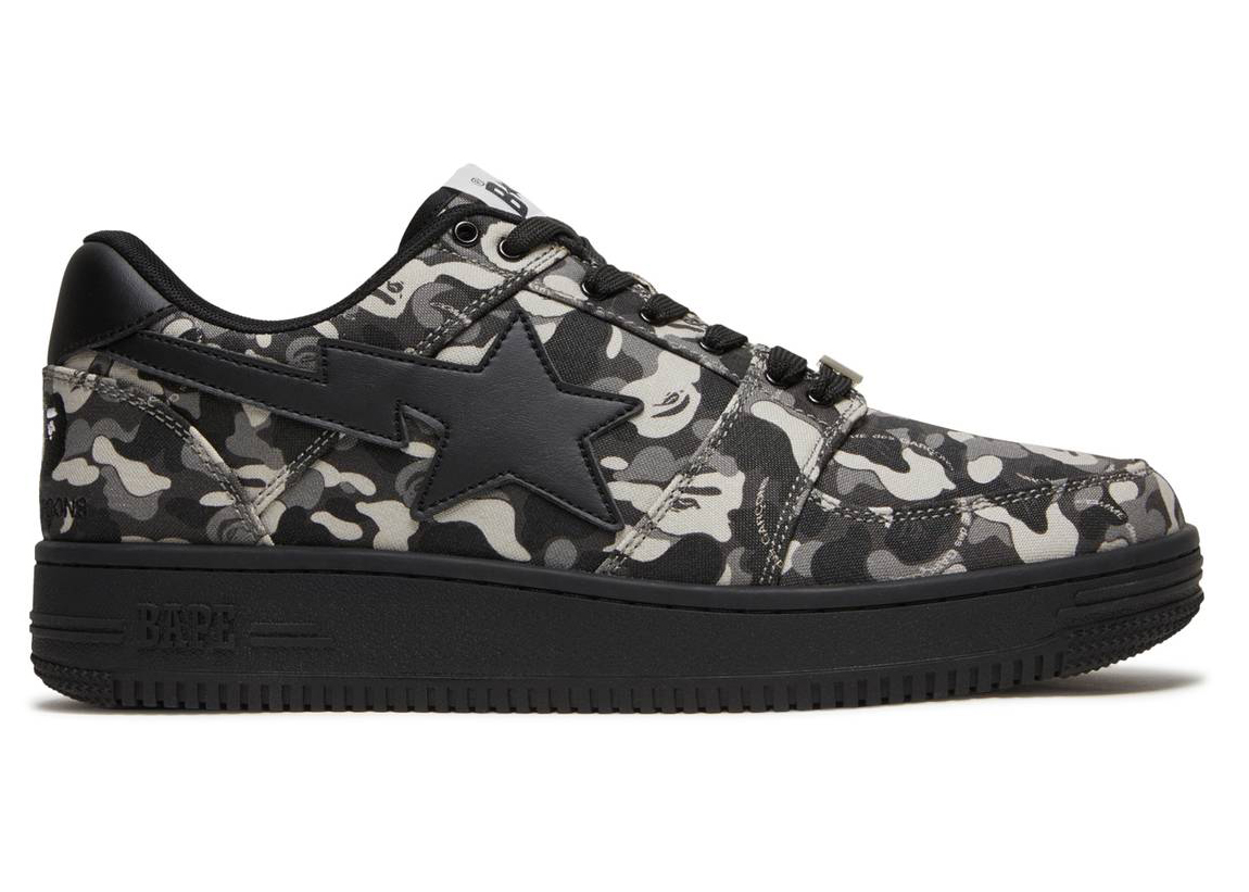 A Bathing Ape Bape Sta Comme Des Garcons Black Camo - vstockx