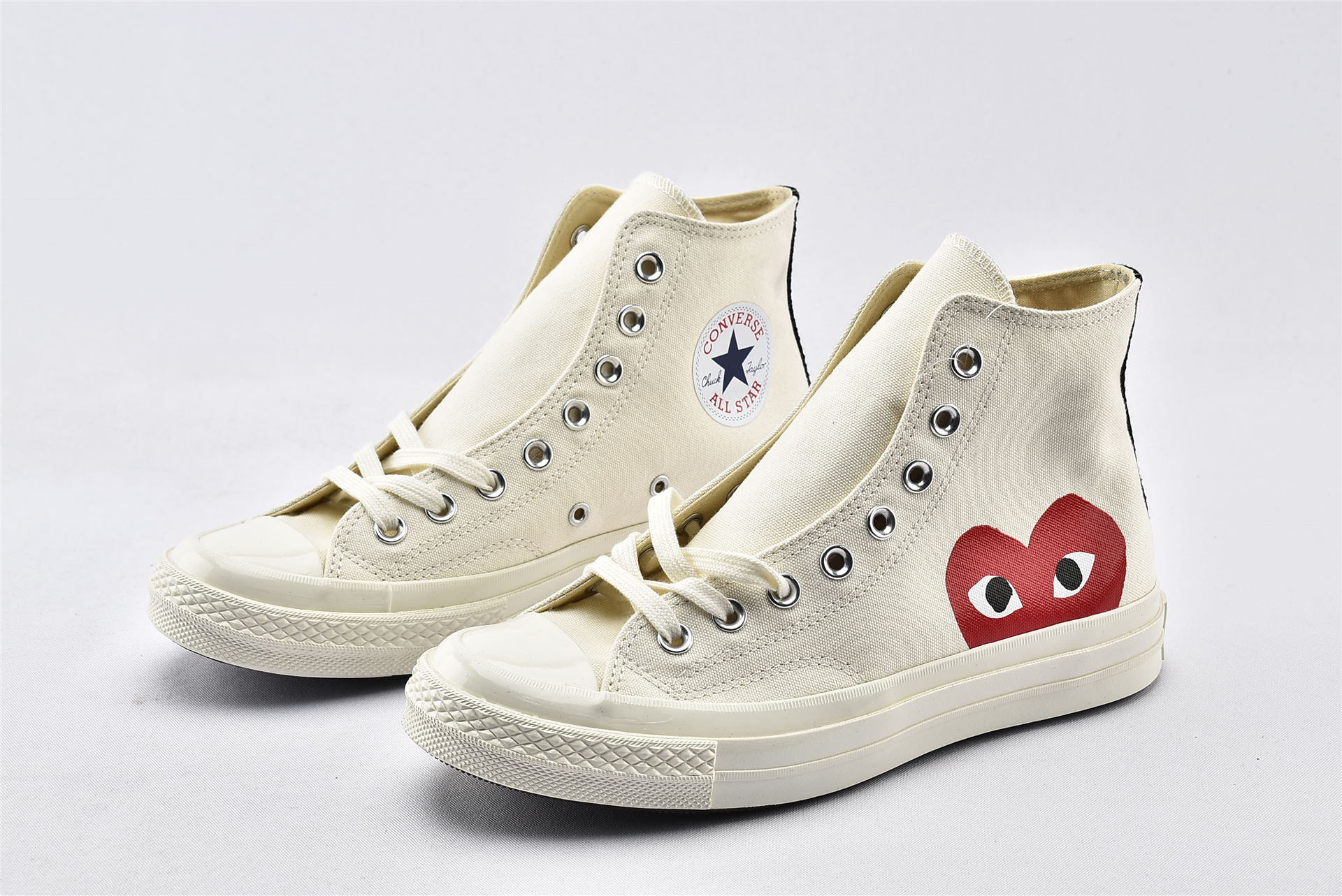 Converse Chuck Taylor All-Star 70s Hi Comme des Garcons PLAY White - vstockx