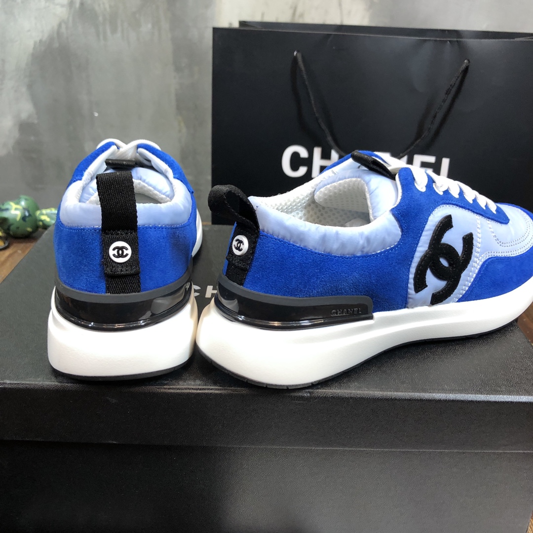 Chanel Fabric & Suede Calfskin Low Top Sneaker 36 - vstockx
