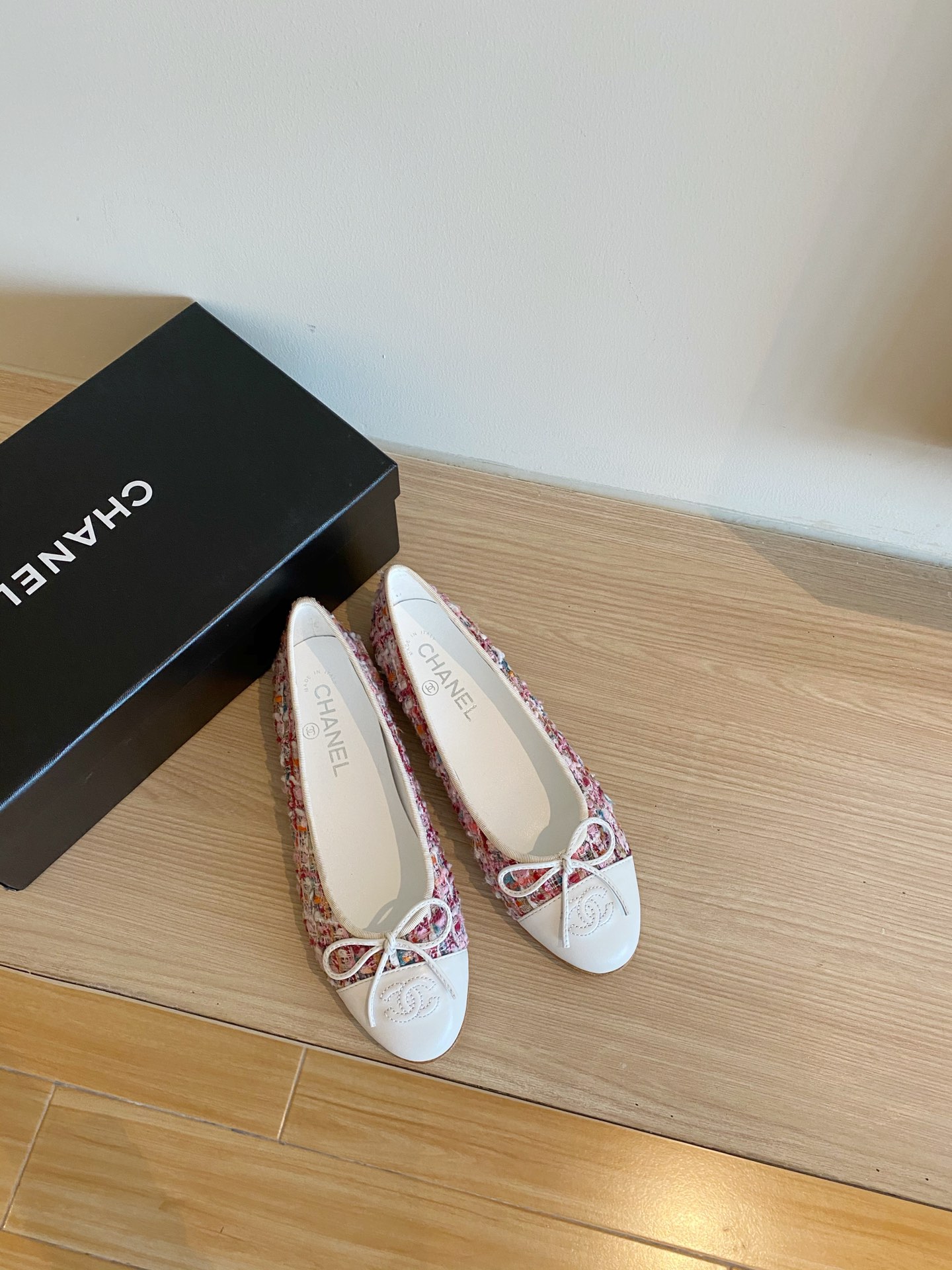 Chanel Ballerinas Fabric & Grosgrain 19 - vstockx