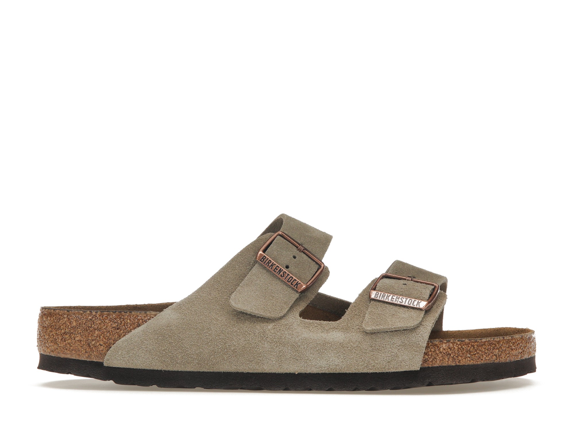 Birkenstock Arizona Soft Footbed Suede Taupe - vstockx