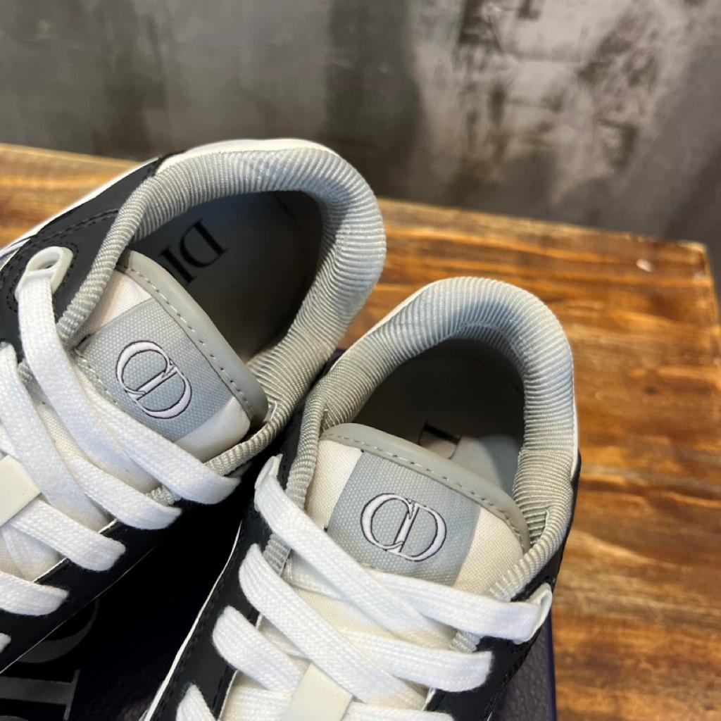 Dior B27 Low Anthracite White Dior Oblique Jacquard Ruthenium Metallic Threads - vstockx