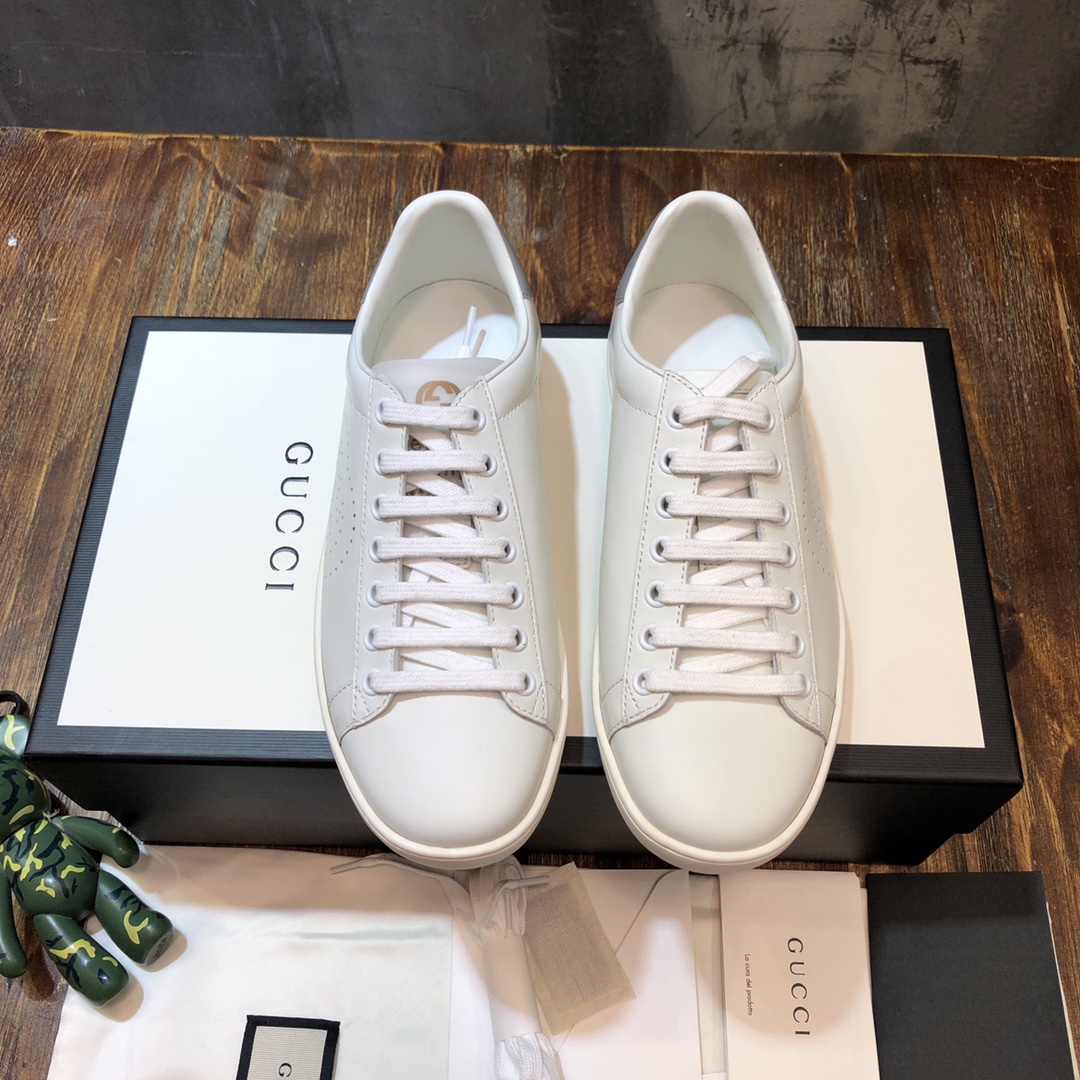 Gucci Ace Perforated Interlocking G (W) - vstockx