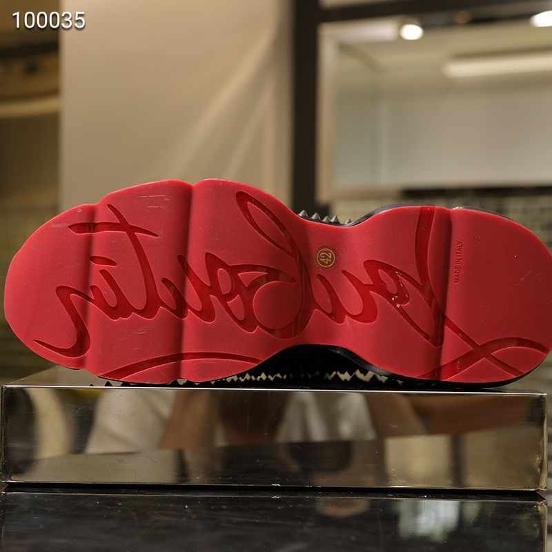 Christian Louboutin Spike Sock Flat Sneakers 7 - vstockx