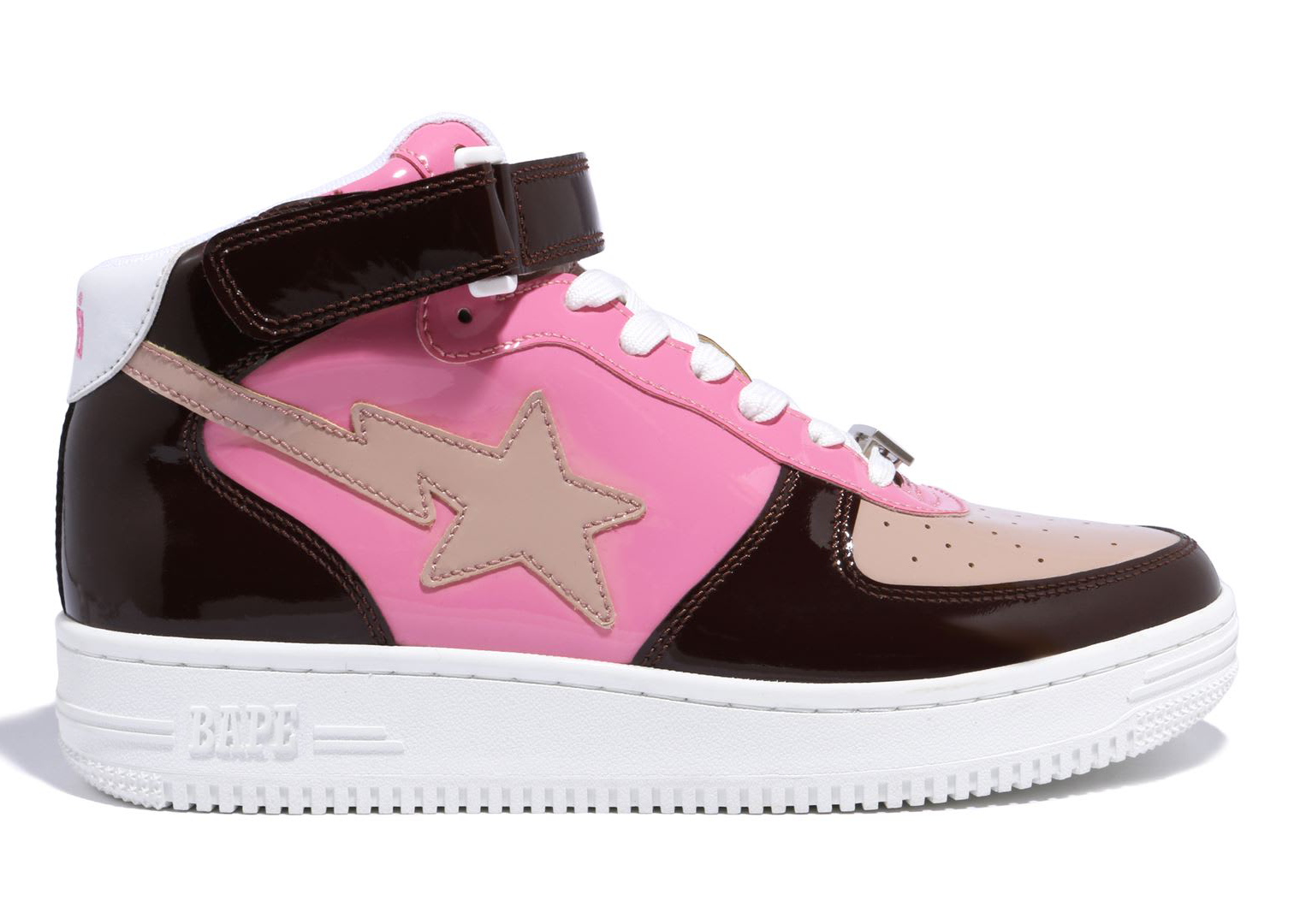 A Bathing Ape Bape Sta Mid Brown Pink Tan (2020) - vstockx