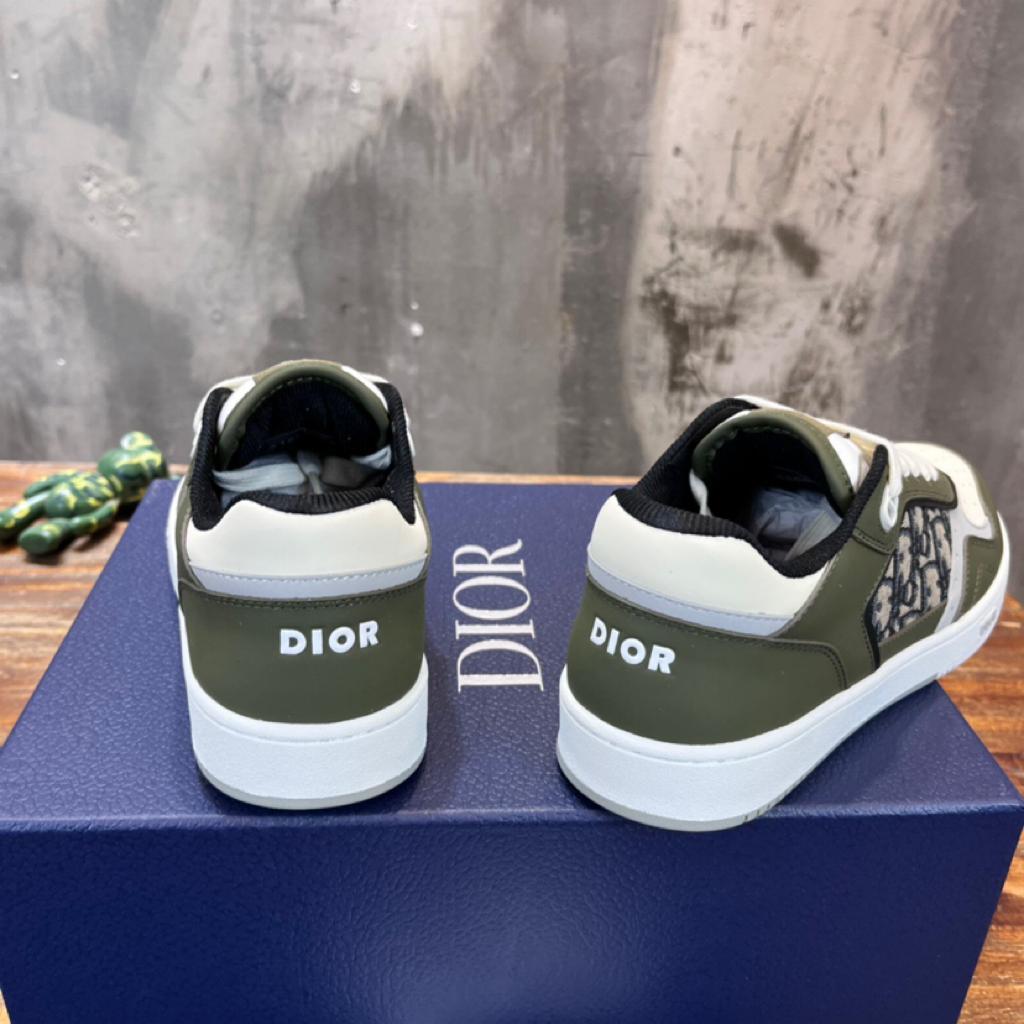 Dior B27 Low Olive Cream Beige Black Dior Oblique Jacquard - vstockx