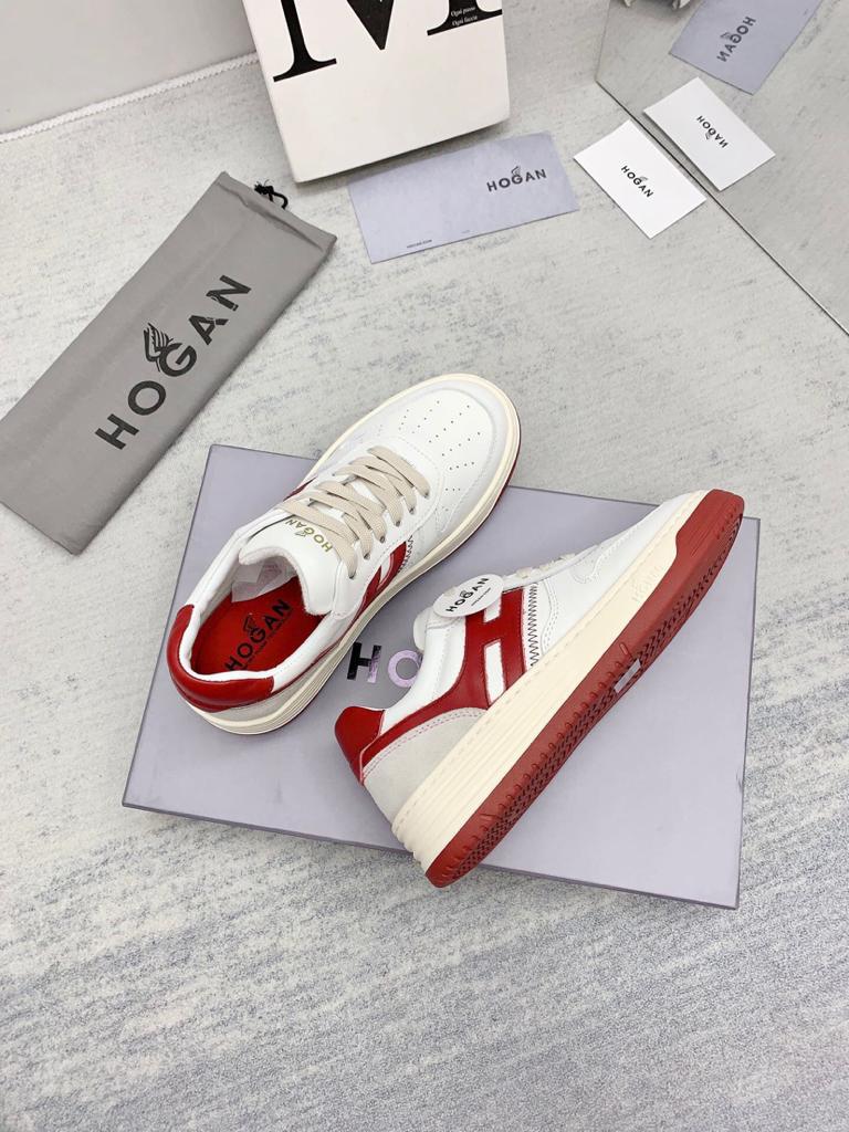 Hogan H630 White Red Grey - vstockx