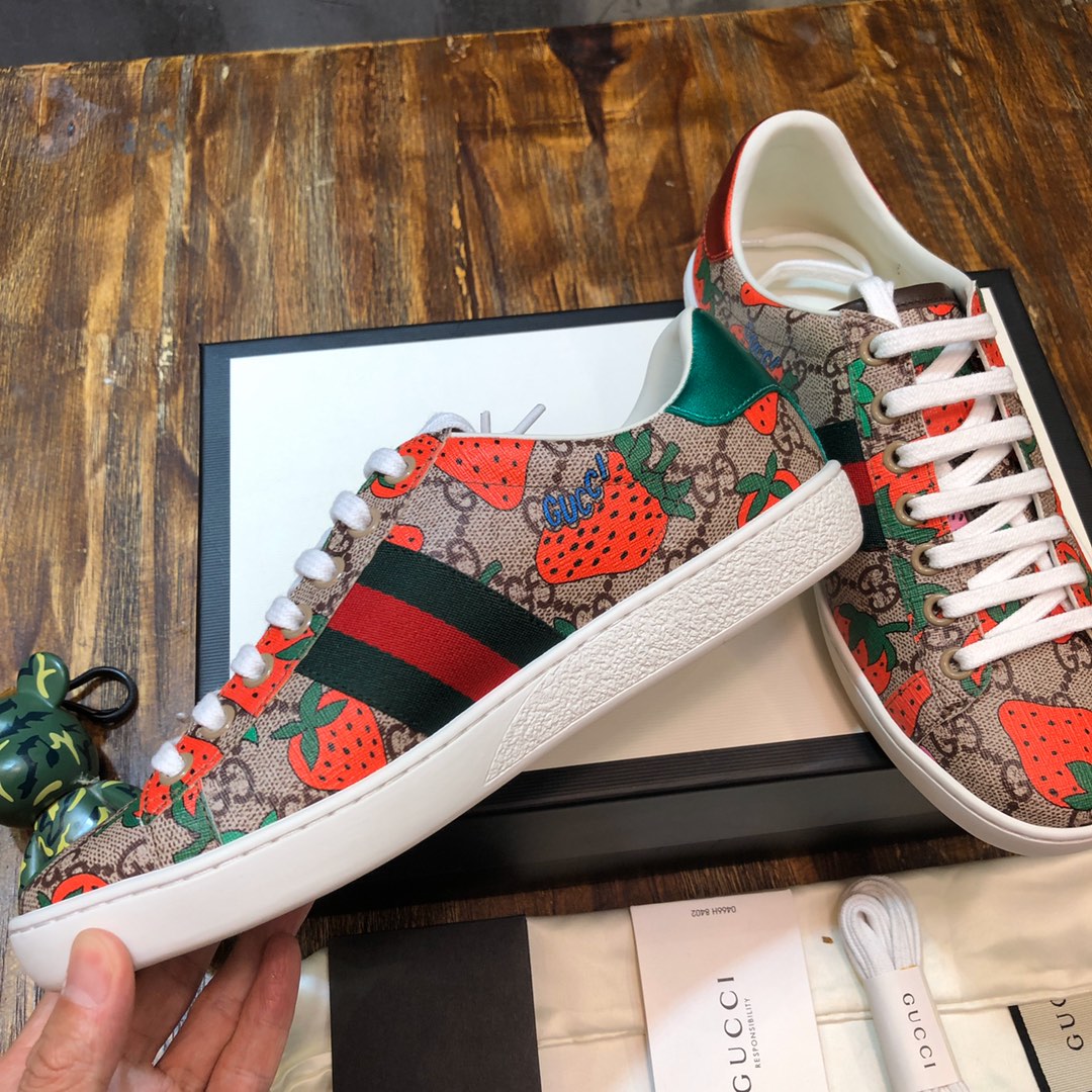 Gucci Ace Strawberry - vstockx