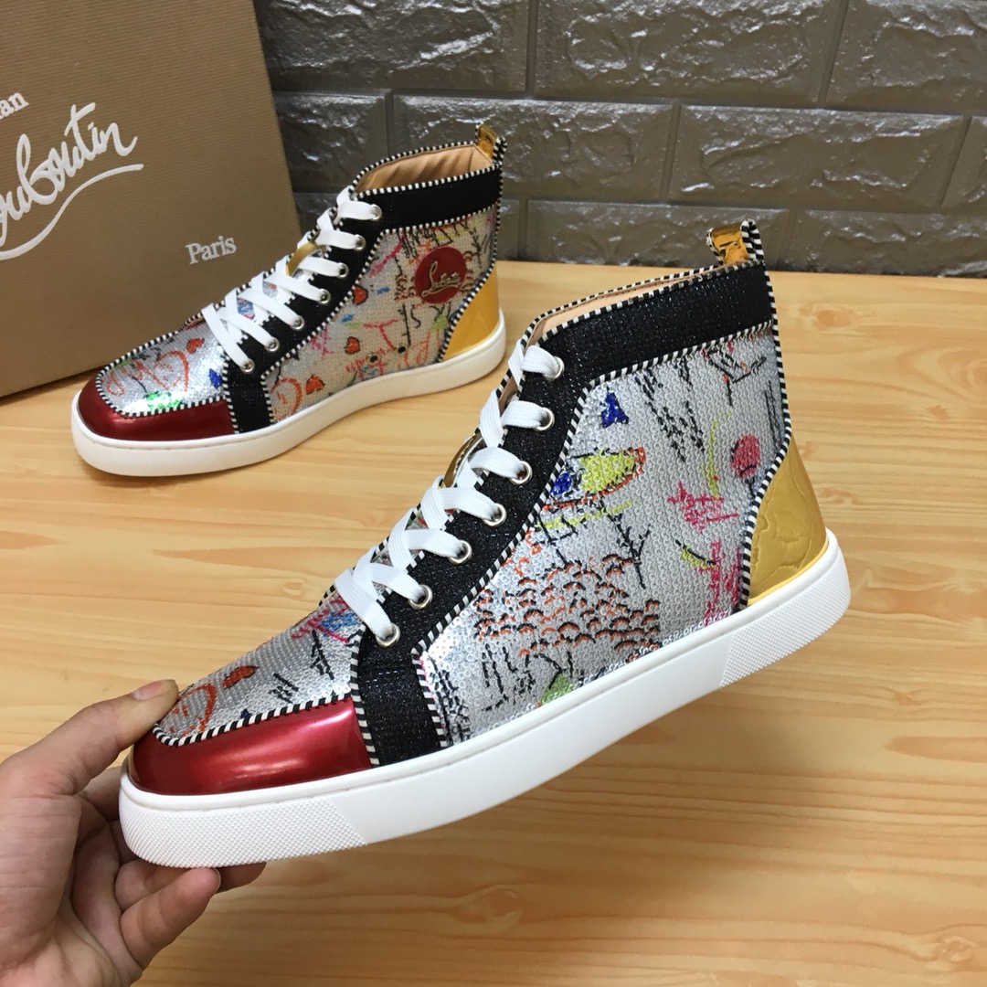 Christian Louboutin Louis Junior Spikes Orlato Flat Sneakers 13 - vstockx