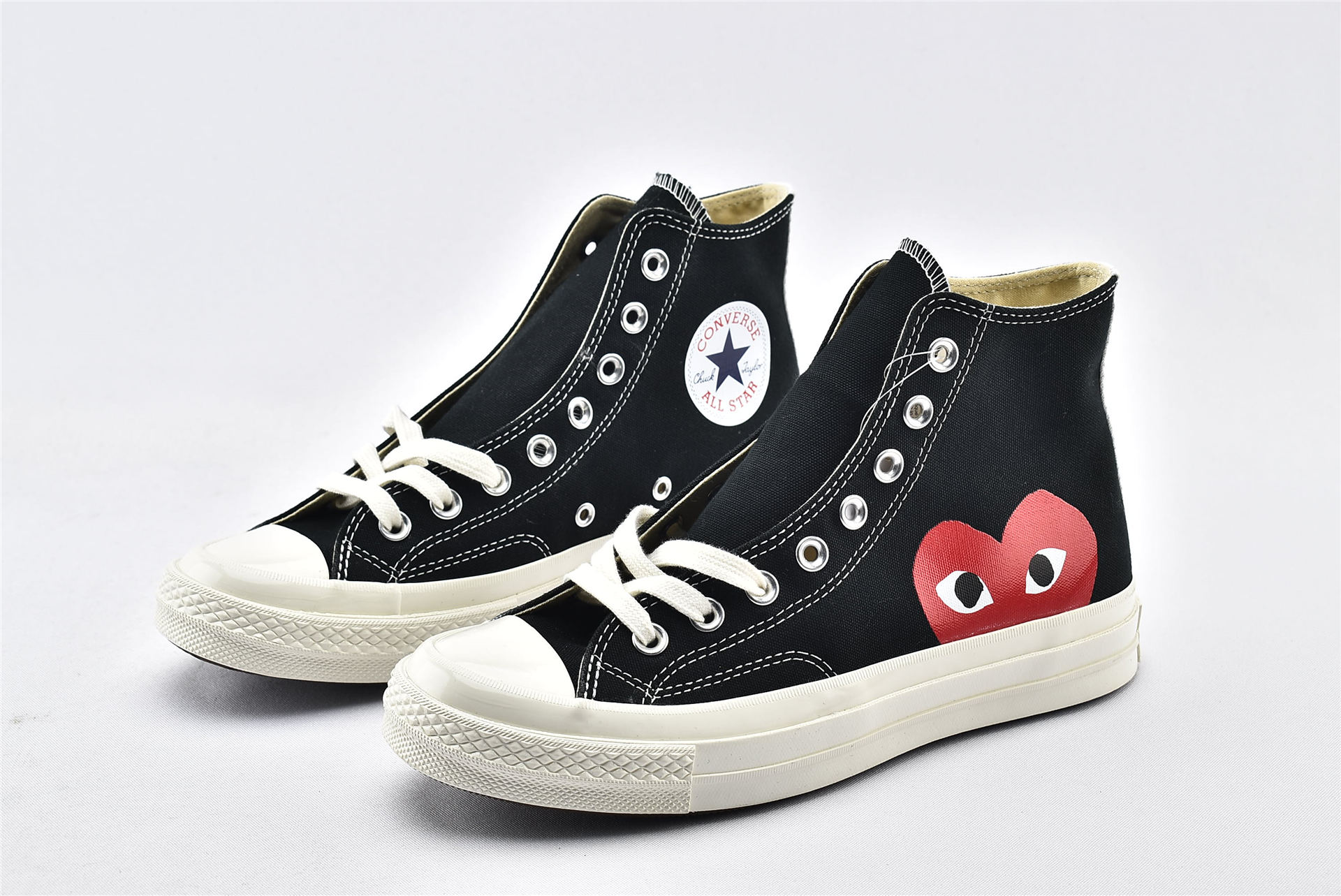 Converse Chuck Taylor All-Star 70s Hi Comme des Garcons PLAY Black - vstockx