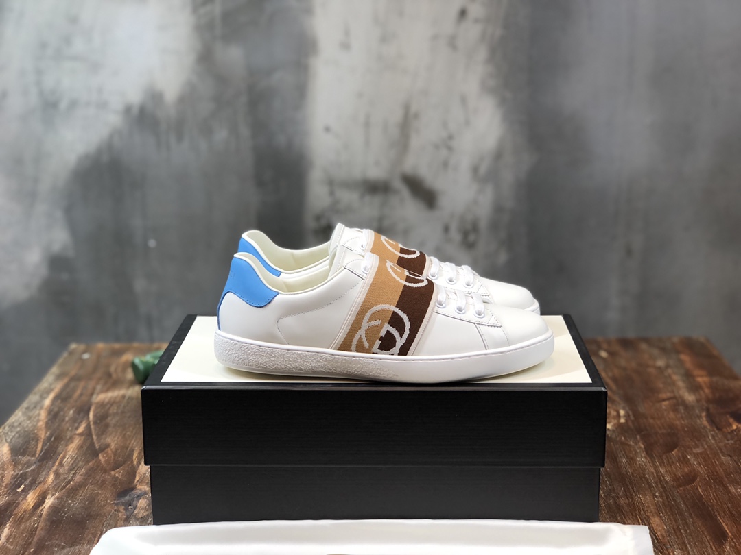 Gucci Ace Brown Interlocking G - vstockx