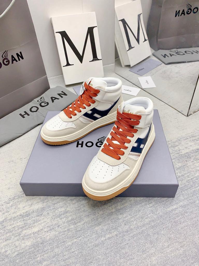 Hogan H630 High Top White Grey Blue - vstockx