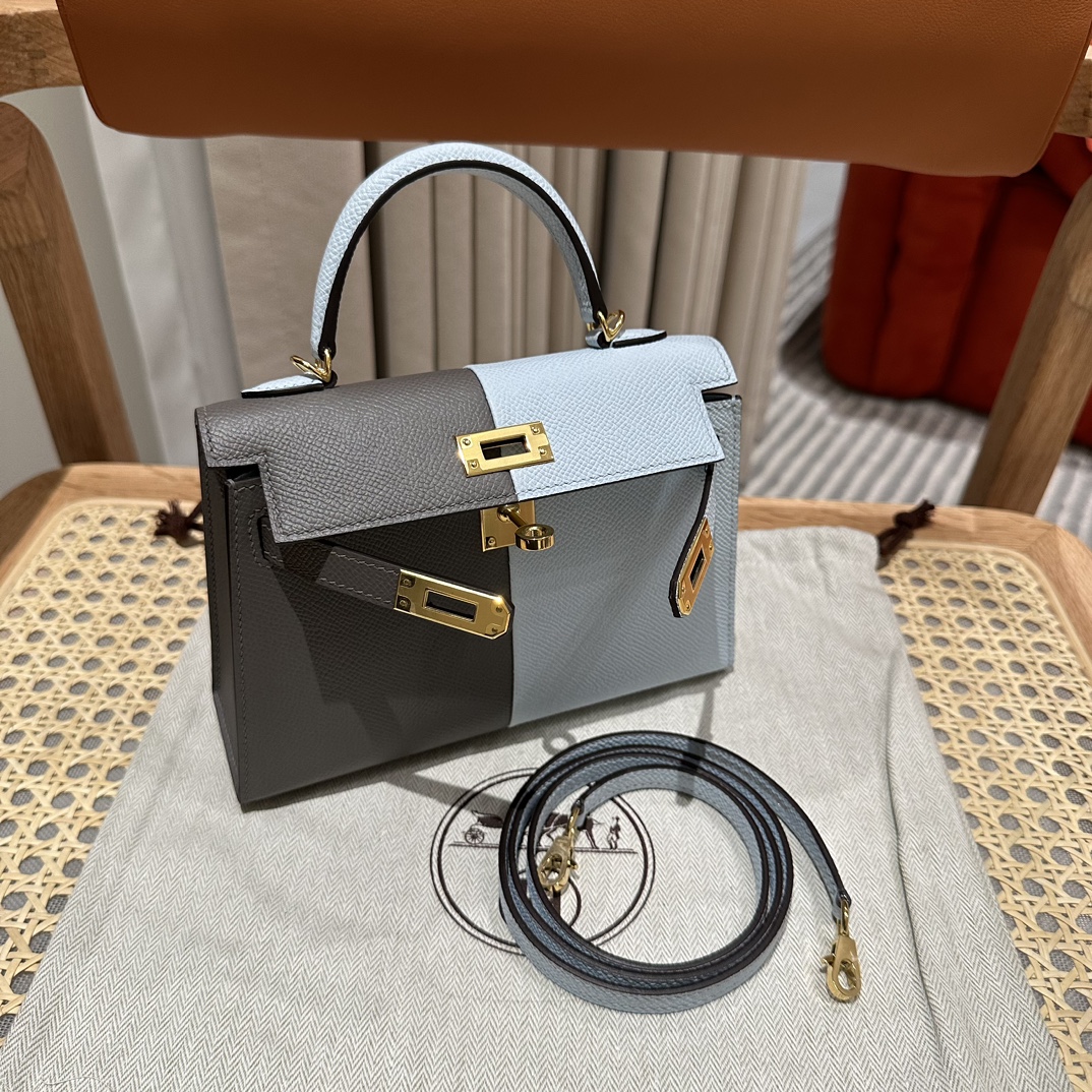 Handbags Hermes mini Kelly size:19cm - vstockx