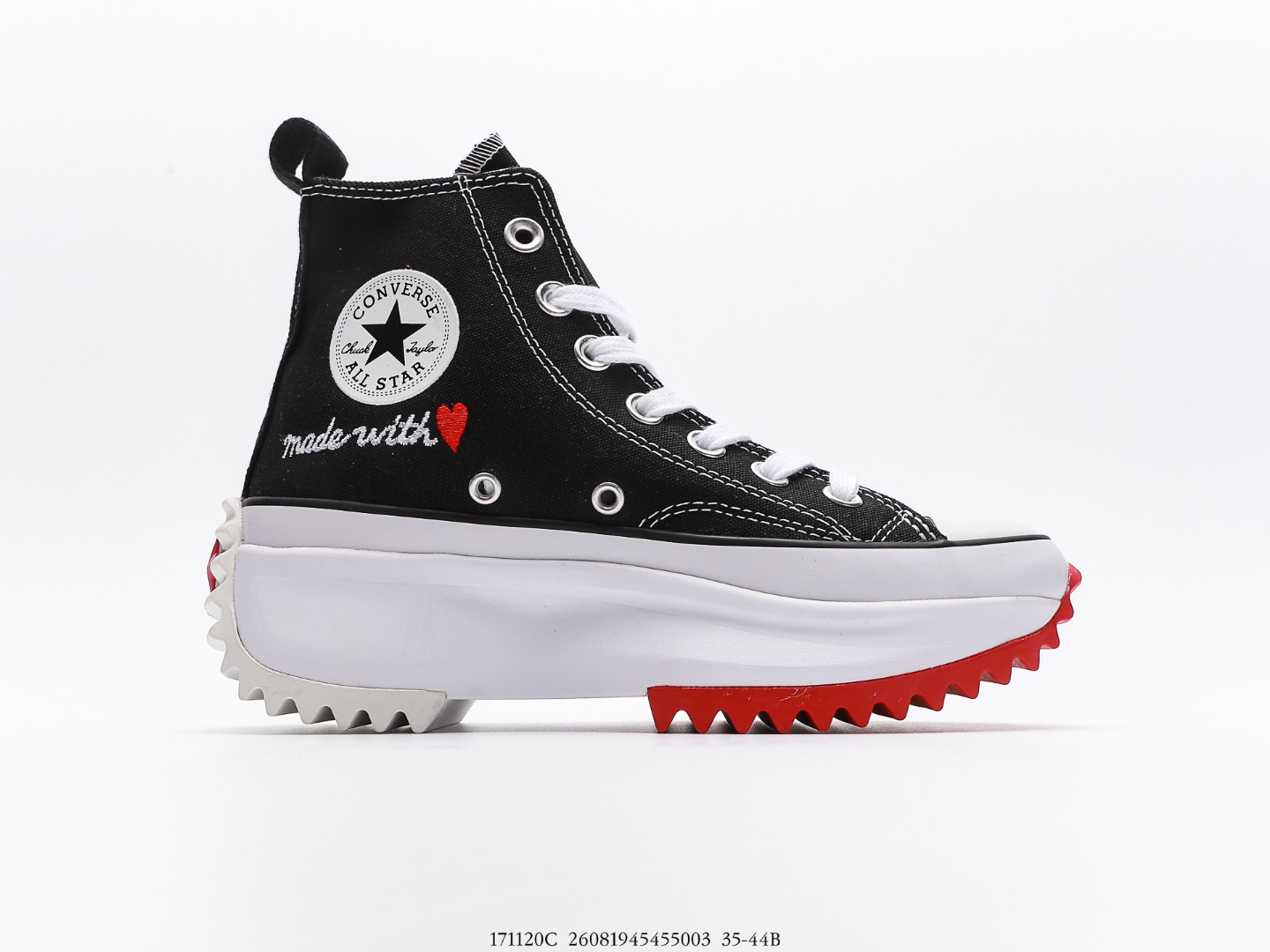 Converse Run Star Hike Hi Valentine's Day Made With Love (2021) - vstockx
