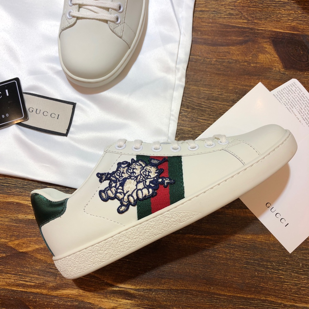 Gucci Ace embroidered sneaker 55 - vstockx