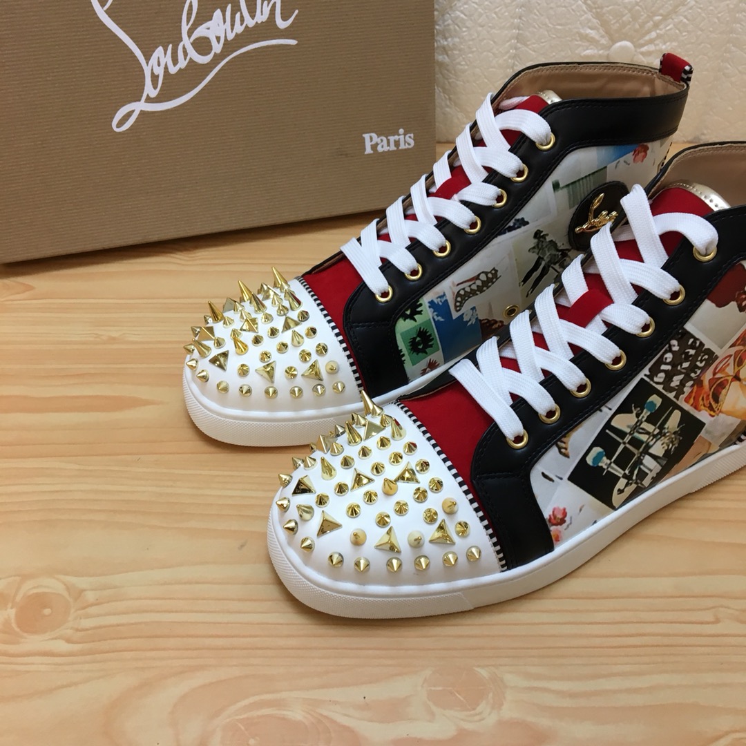 Christian Louboutin Louis Junior Spikes Orlato Flat Sneakers 12 - vstockx