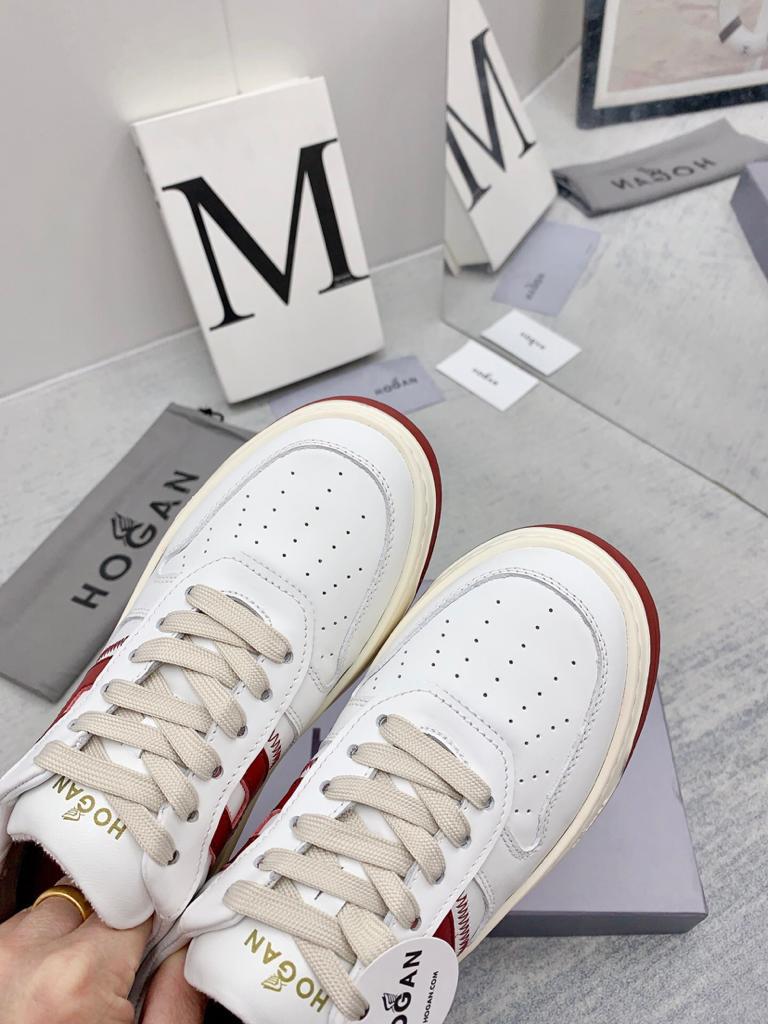 Hogan H630 White Red Grey - vstockx