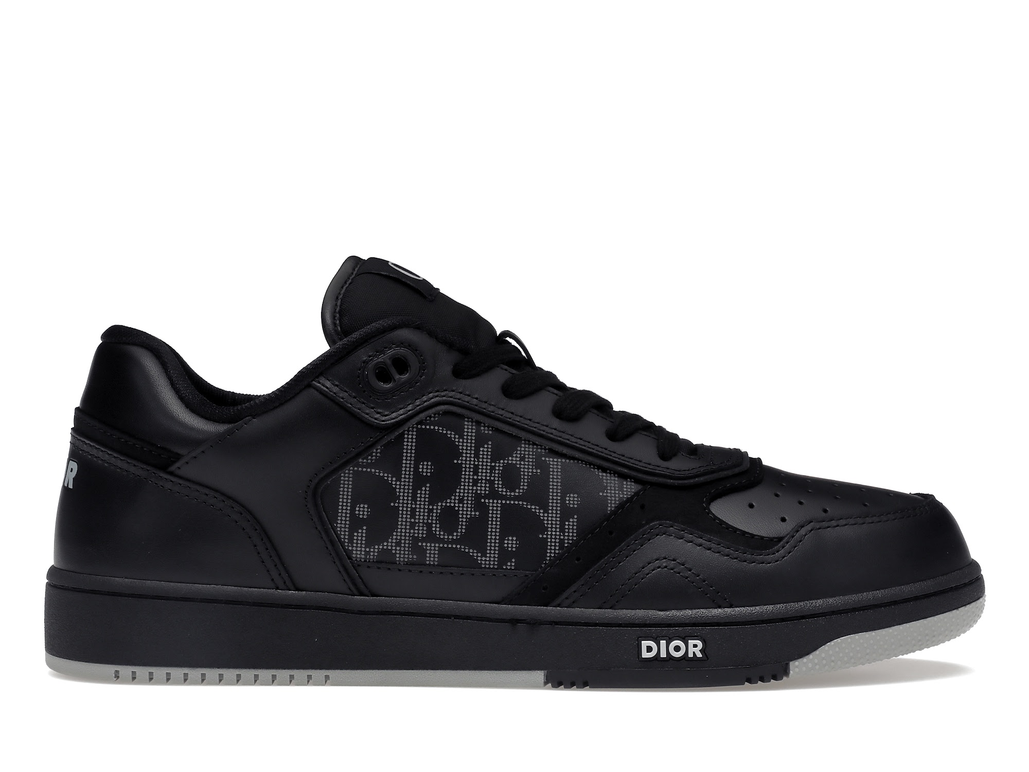 Dior B27 Low Black Dior Oblique Galaxy Leather Grey - vstockx