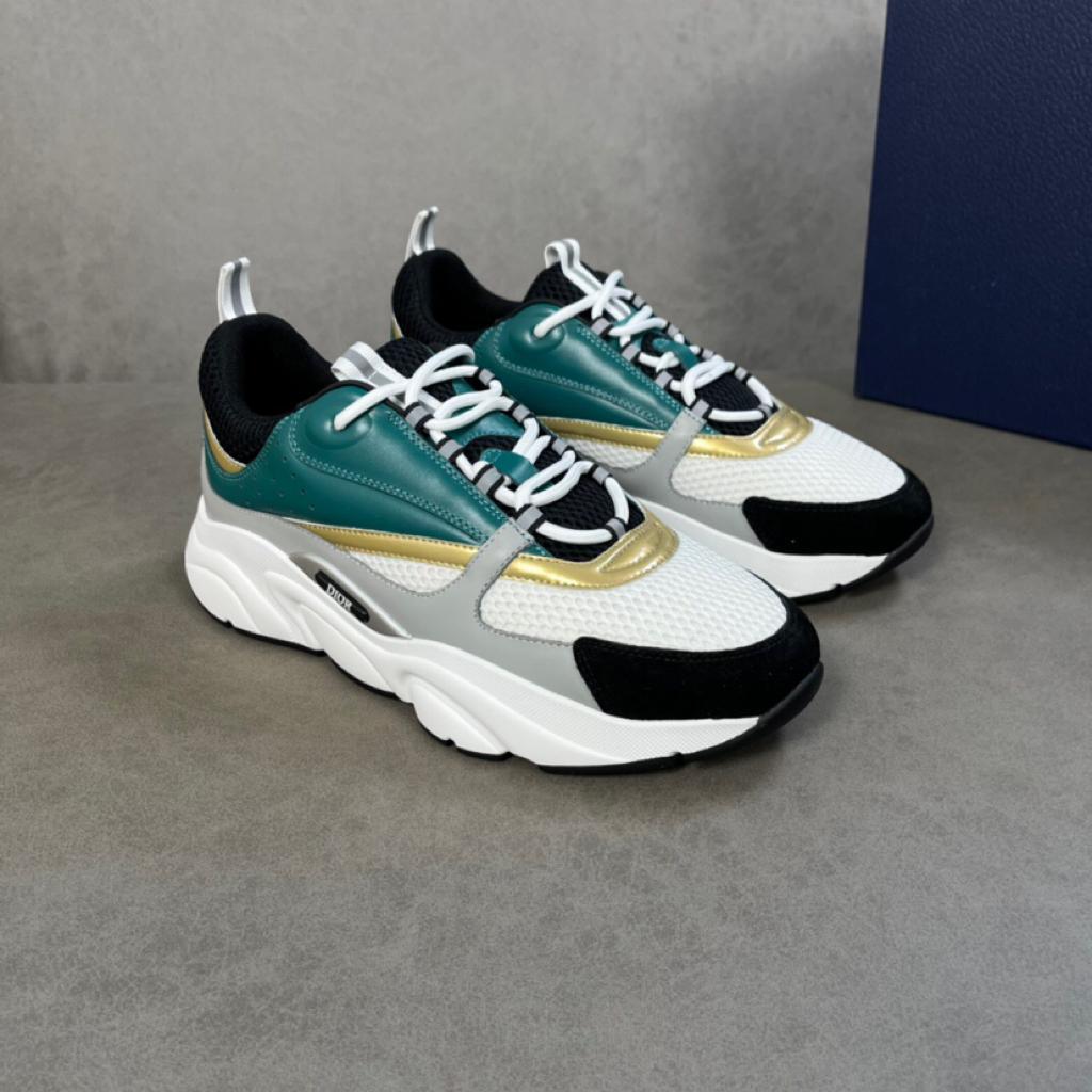 Dior B22 White Black Green Gold - vstockx
