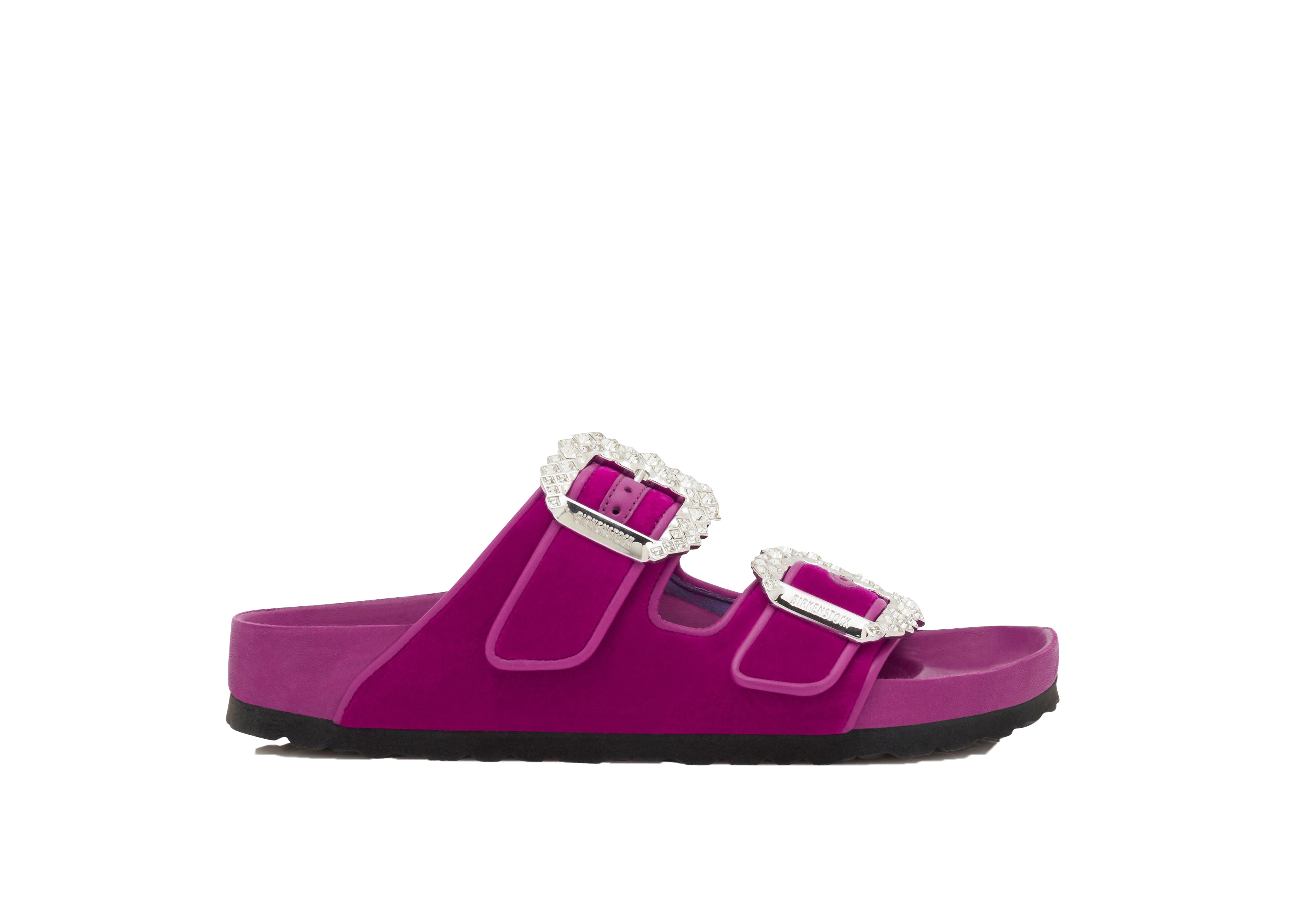 Birkenstock Arizona Manolo Blahnik Fuchsia Velvet - vstockx