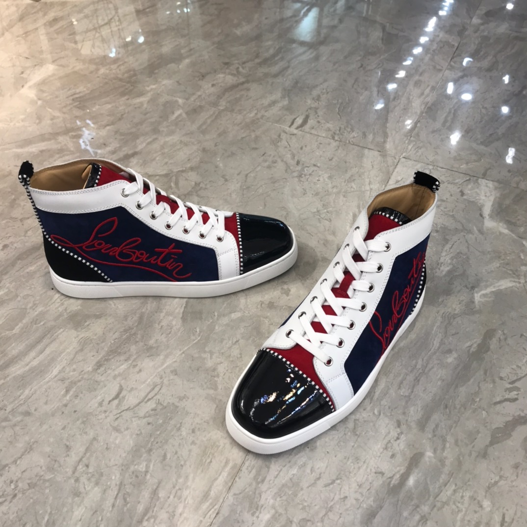 Christian Louboutin Louis Junior Spikes Orlato Flat Sneakers 25 - vstockx