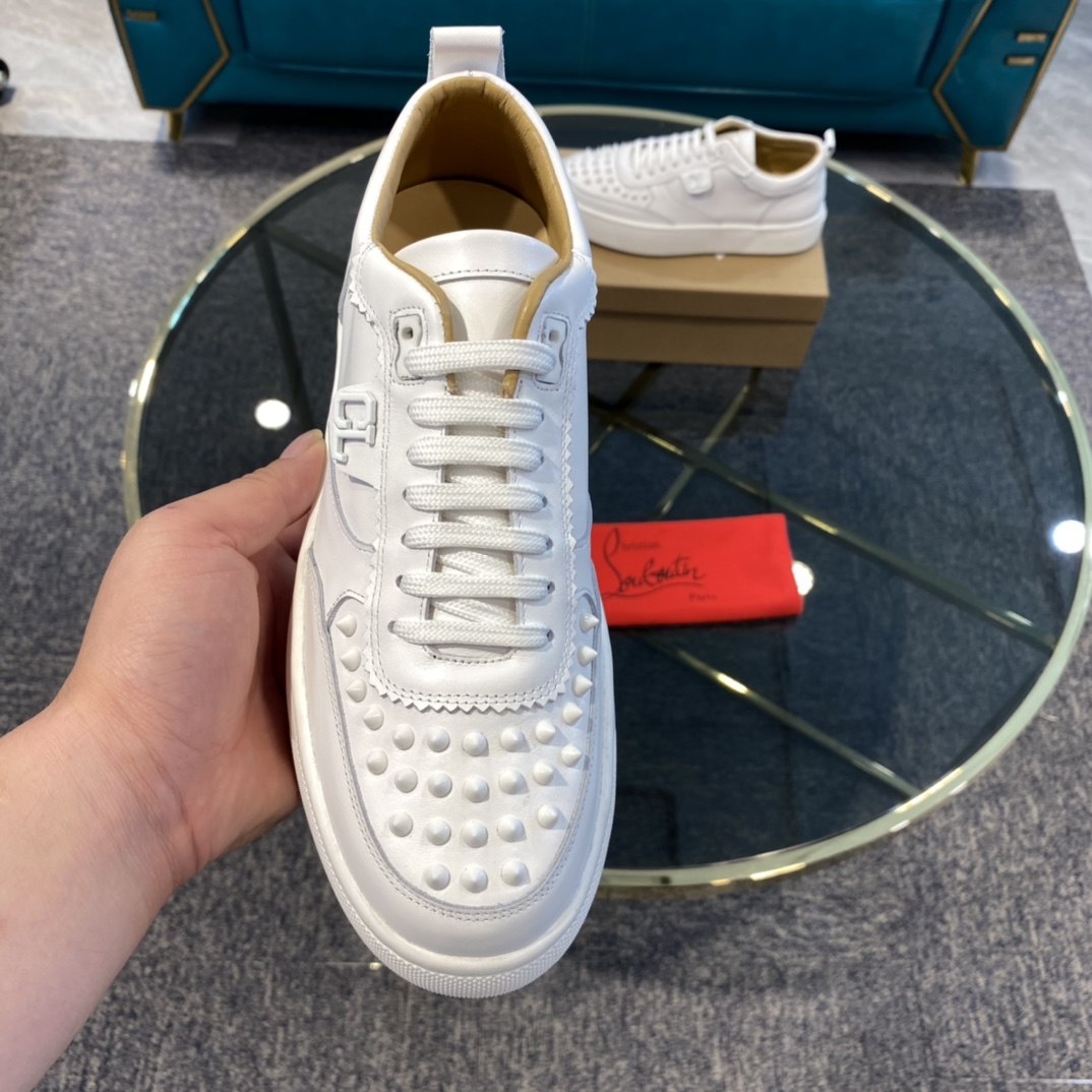 Christian Louboutin Happyrui Spikes Flat Sneakers 2 - vstockx