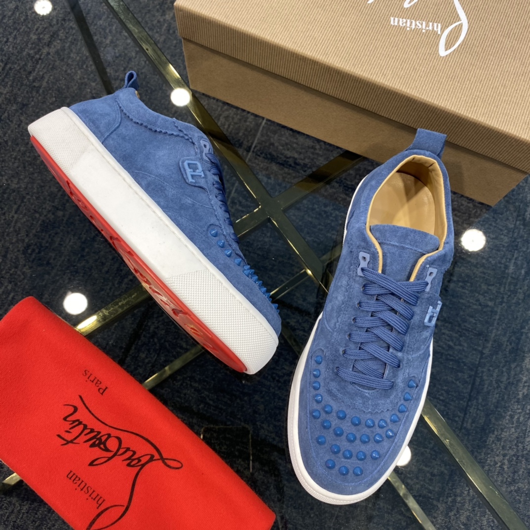 Christian Louboutin Happyrui Spikes Flat Sneakers 3 - vstockx