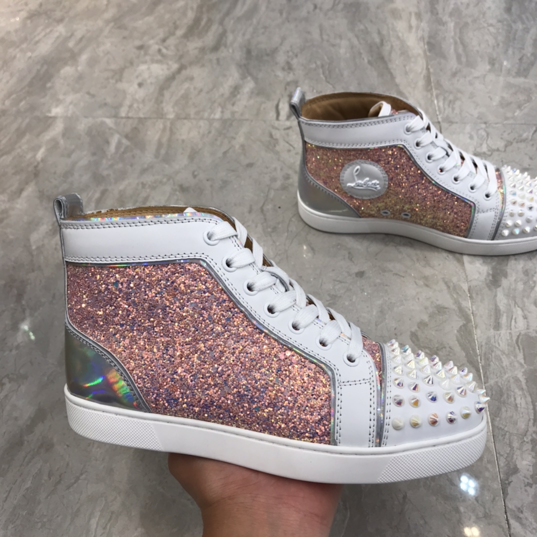 Christian Louboutin Louis Junior Spikes Orlato Flat Sneakers 40 - vstockx