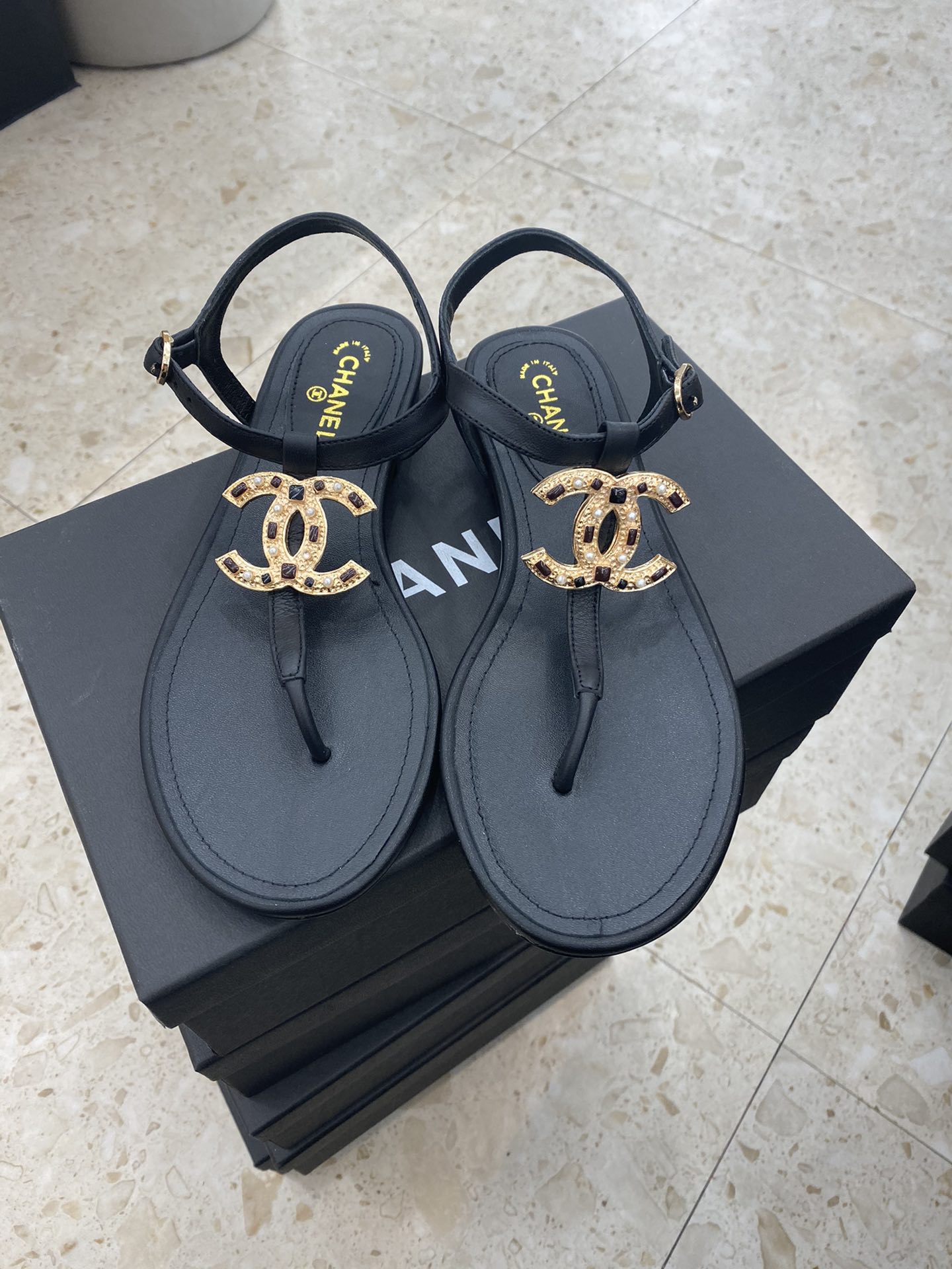 Chanel Slides 36 - vstockx