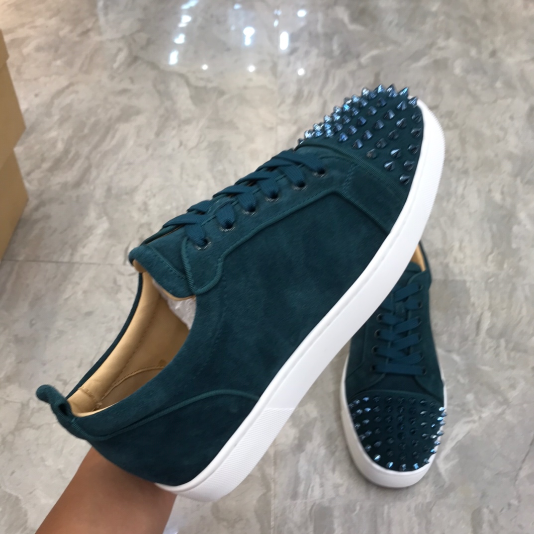 Christian Louboutin Louis Junior Spikes Orlato Flat Sneakers 54 - vstockx