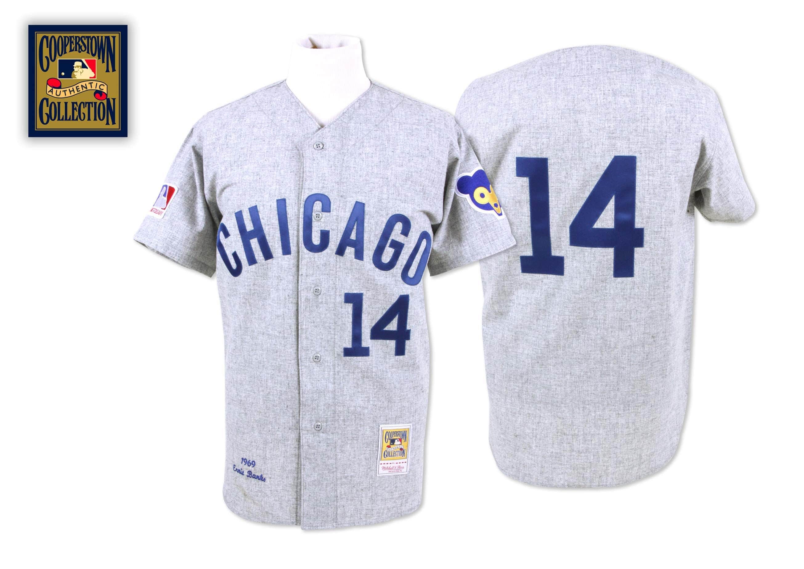 Ernie Banks 1969 Authentic Jersey Chicago Cubs - vstockx