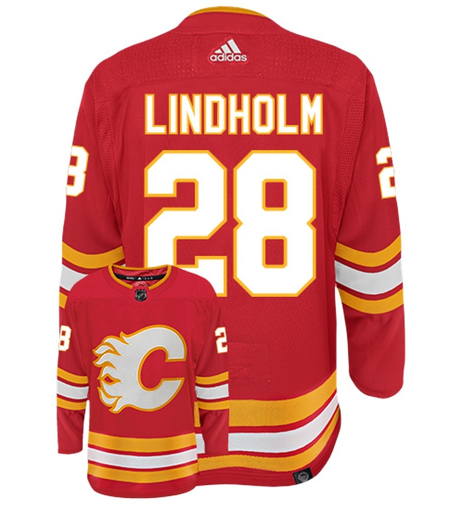 Elias Lindholm Calgary Flames Adidas Primegreen Authentic NHL Hockey Jersey - vstockx