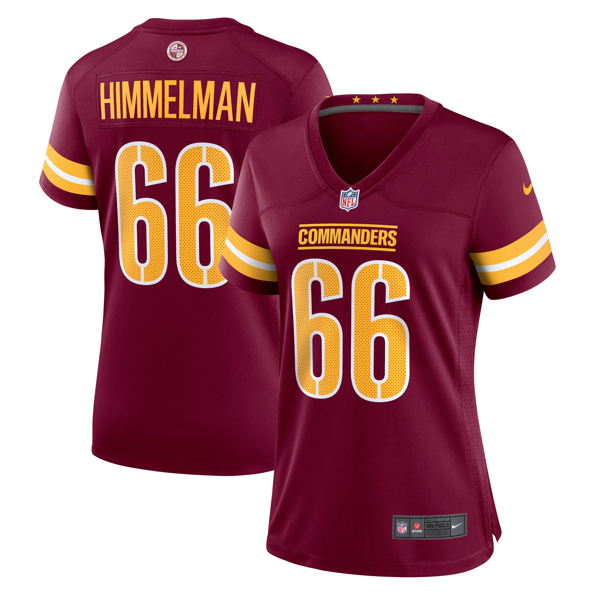 Drew Himmelman Washington Commanders Nike Women's Game Player Jersey - Burgundy - vstockx