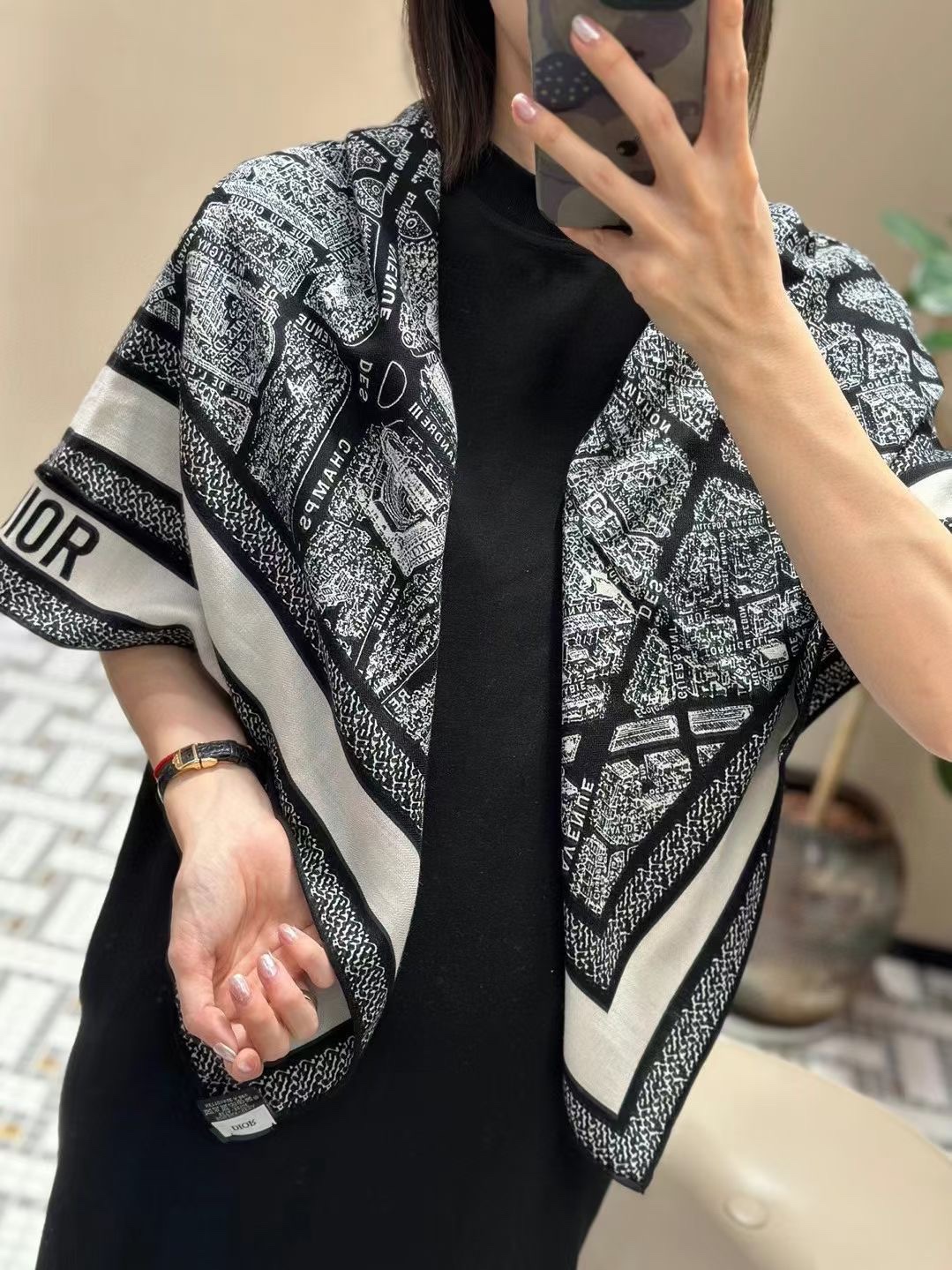 Streetwear Scarf Dior 328812 size: 90*90cm - vstockx