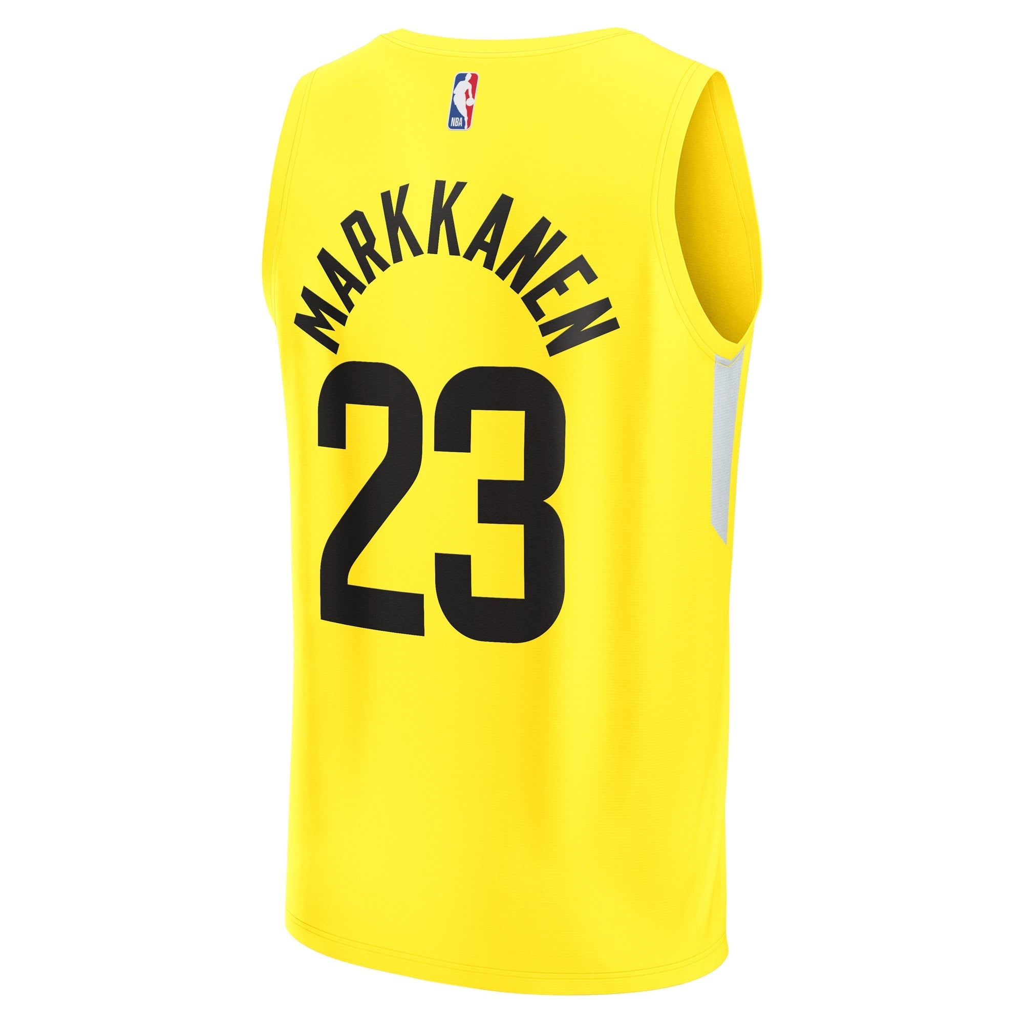 Youth Fanatics Branded Lauri Markkanen Yellow Utah Jazz Fast Break Player Jersey - Icon Edition - vstockx