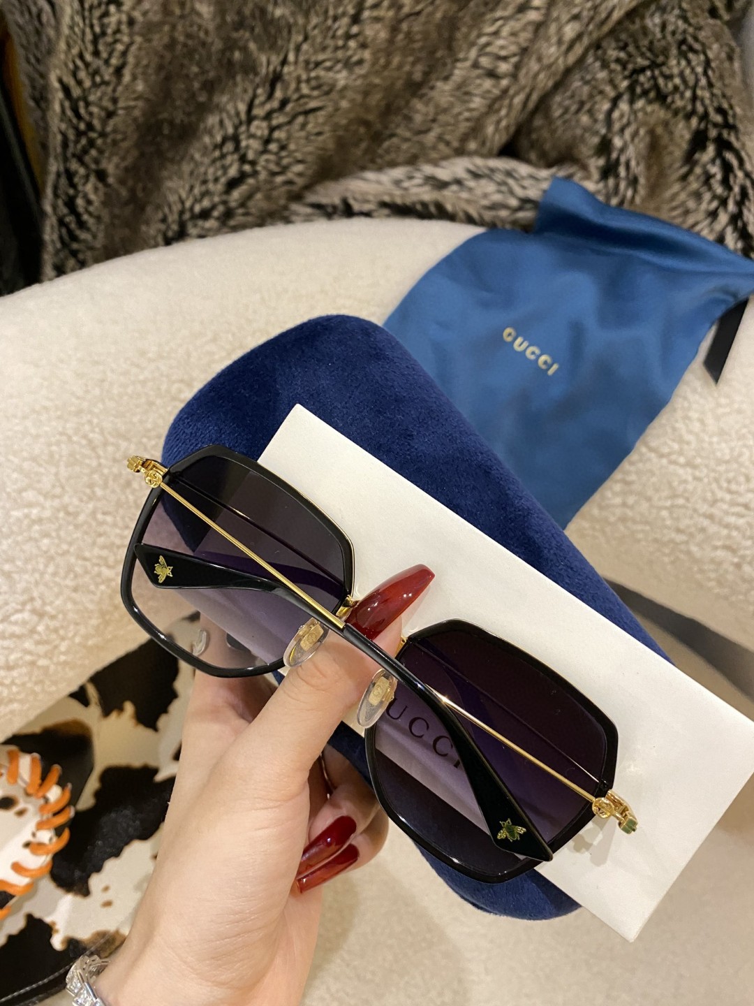 Sunglasses Gucci GG0462 size:55-20-140 - vstockx