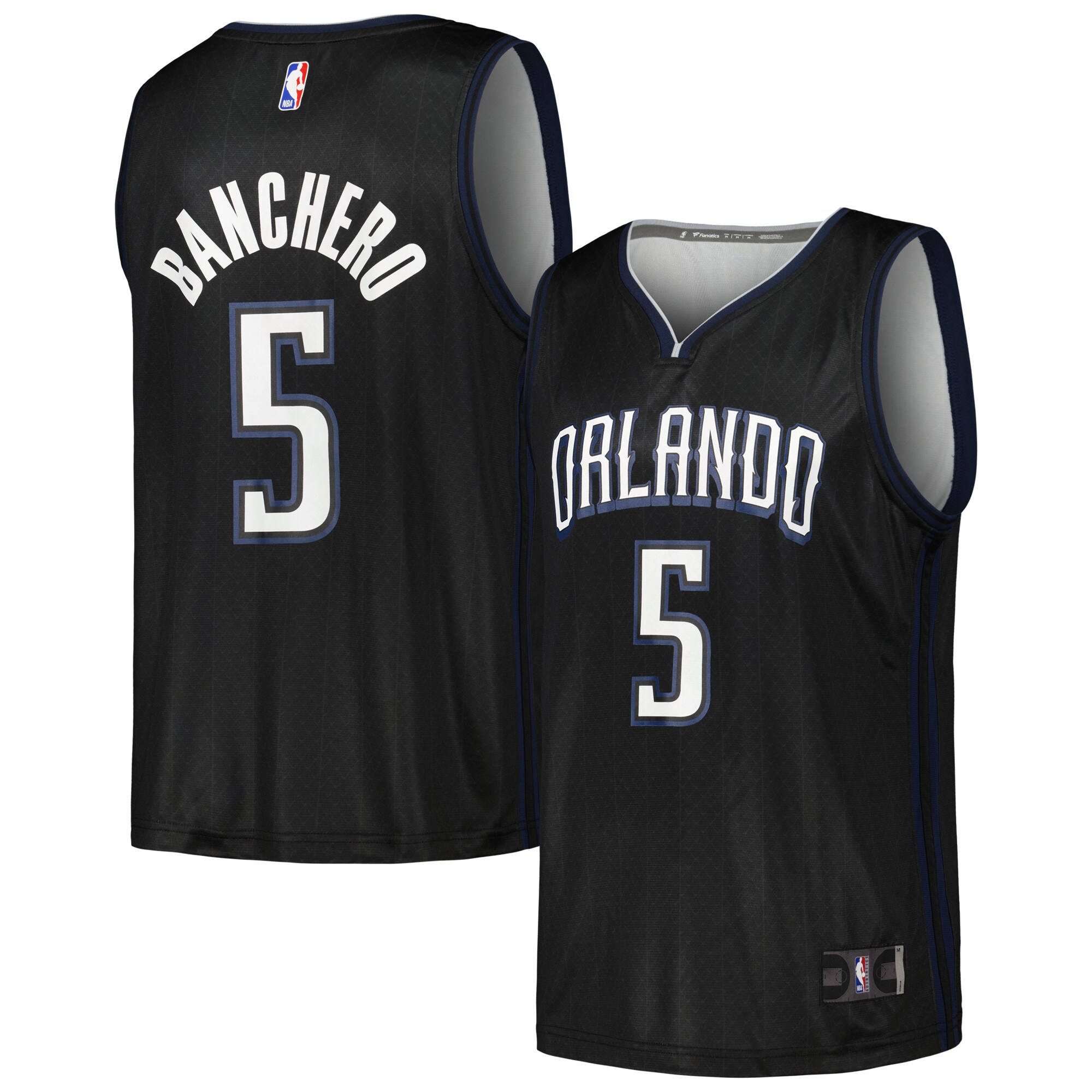 Paolo Banchero Orlando Magic Fanatics Branded 2022/23 Fastbreak Jersey - City Edition - Black - vstockx