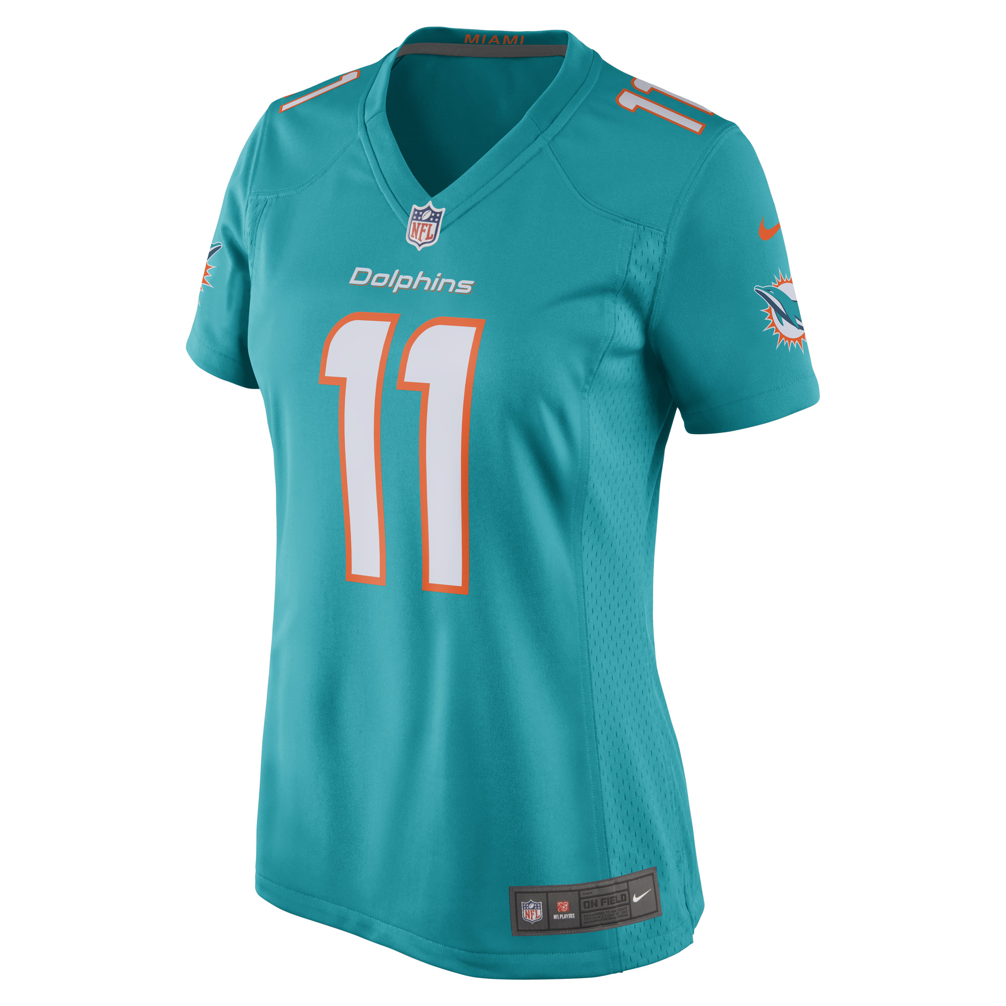 DeVante Parker Miami Dolphins Nike Women's New 2018 Game Jersey - Aqua - vstockx